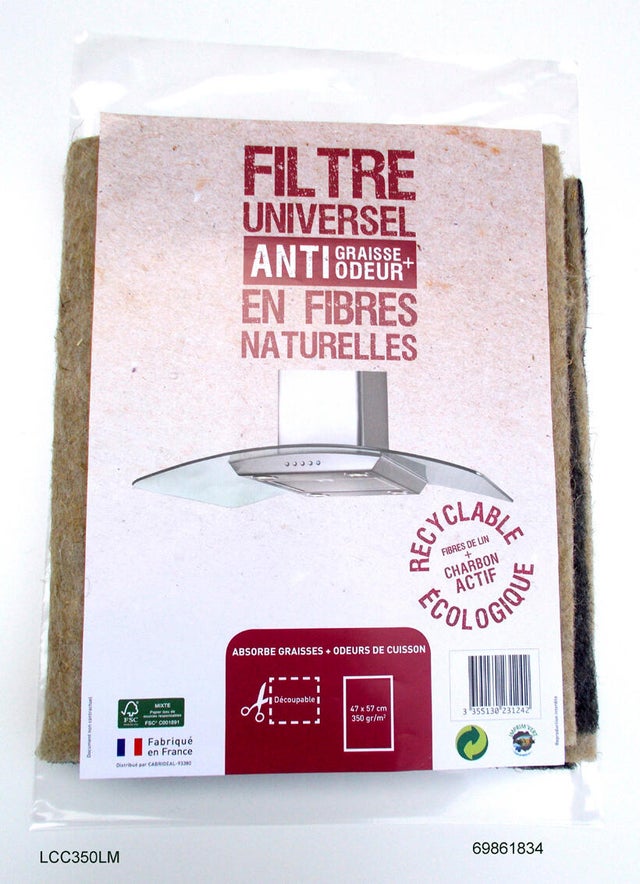 Filtre à charbon pour hotte Lcc350lm
