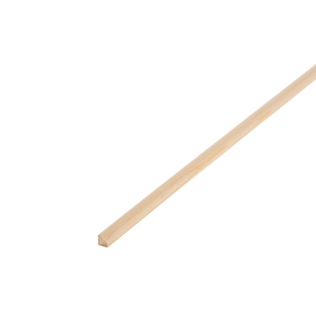 Quart-de-rond sapin sans noeud, 13 x 13 mm, L.2.5 m
