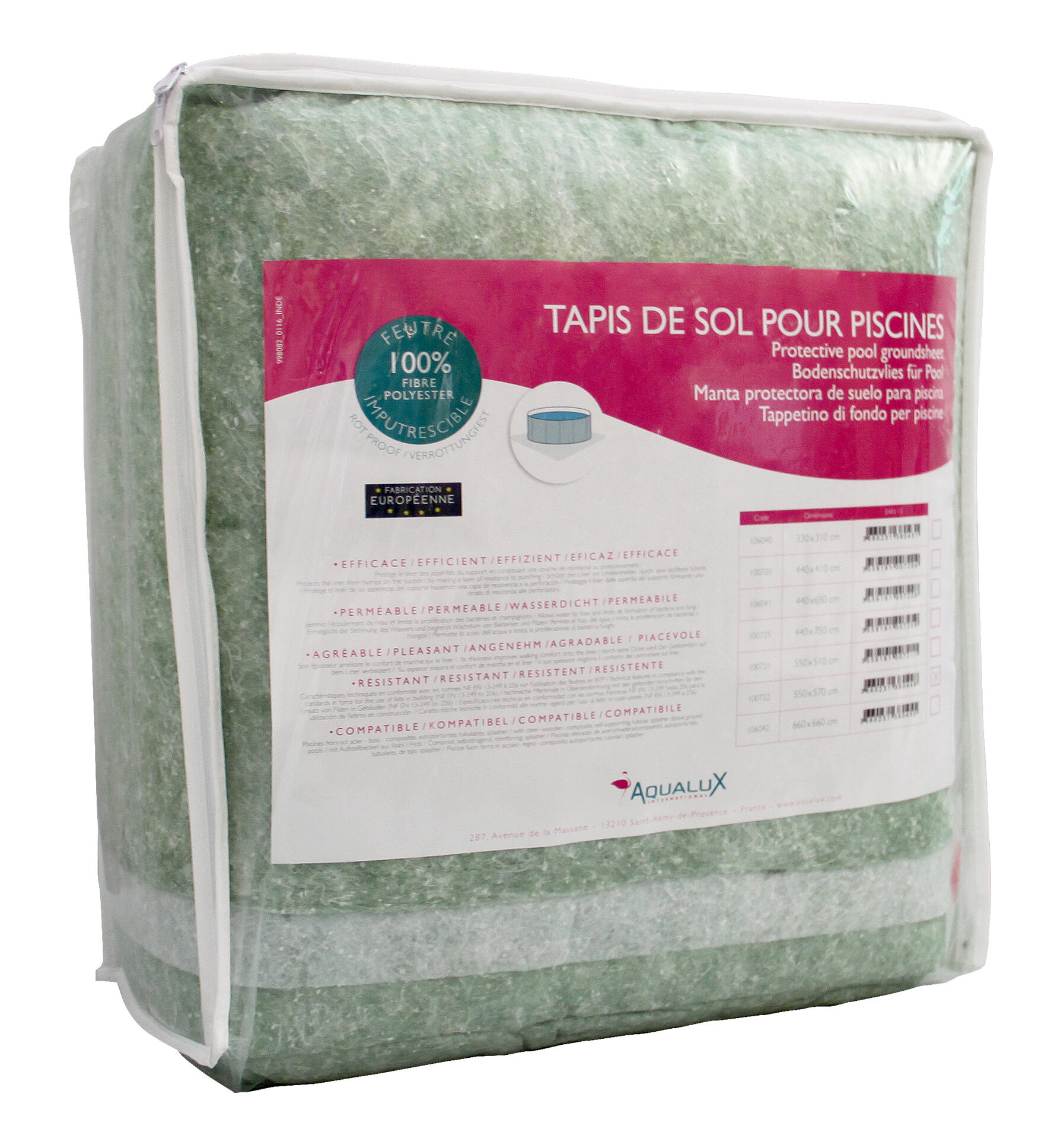 Tapis de sol uni AQUALUX, L.500 x l.460 cm - 3