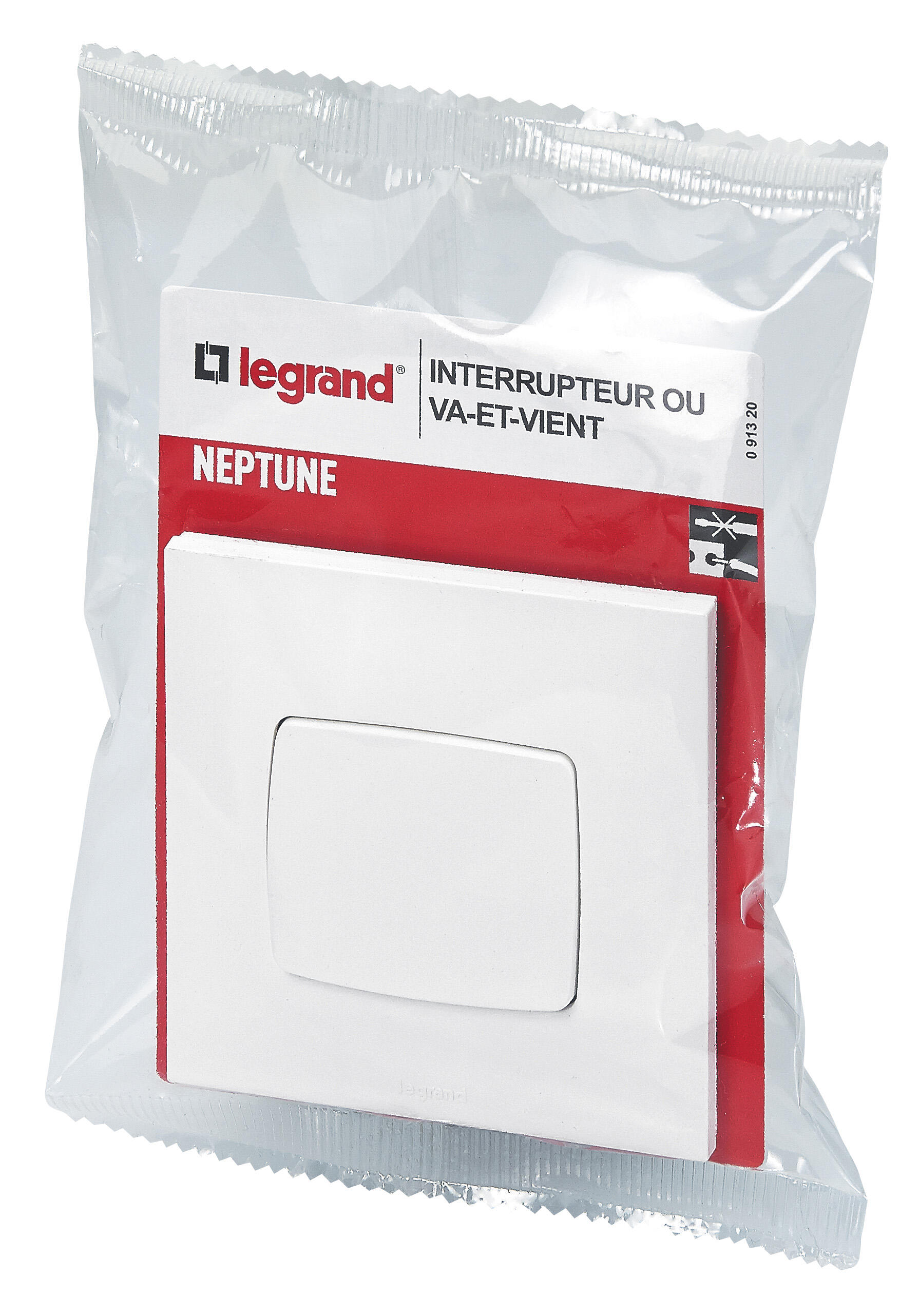 Interrupteur va-et-vient Neptune,LEGRAND blanc - 6