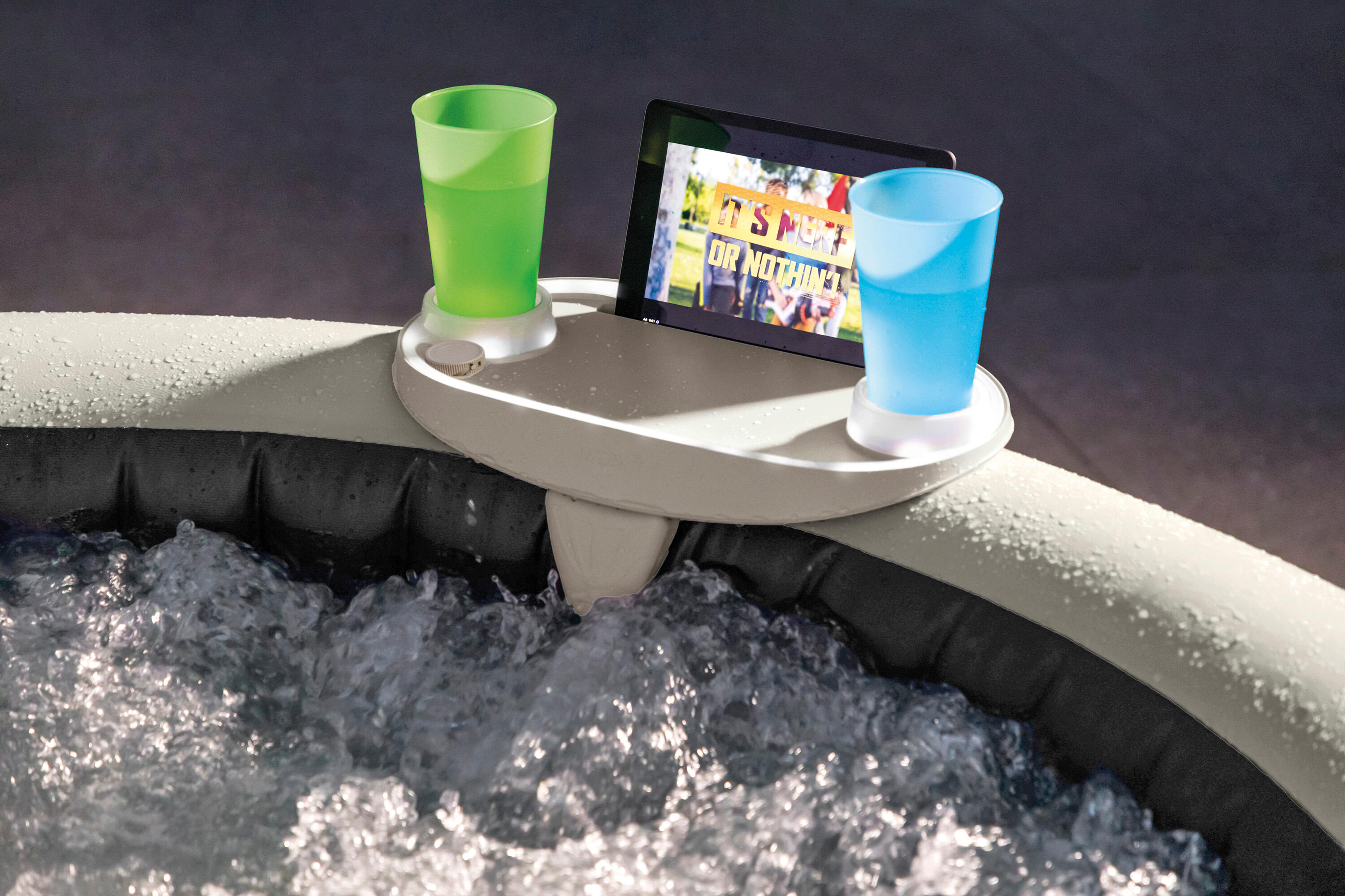 Plateau minibar flottant avec LED INTEX - 2