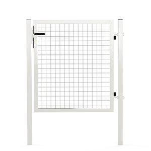 Portillon grillagé Garden+ blanc, l.100 x H.100 cm