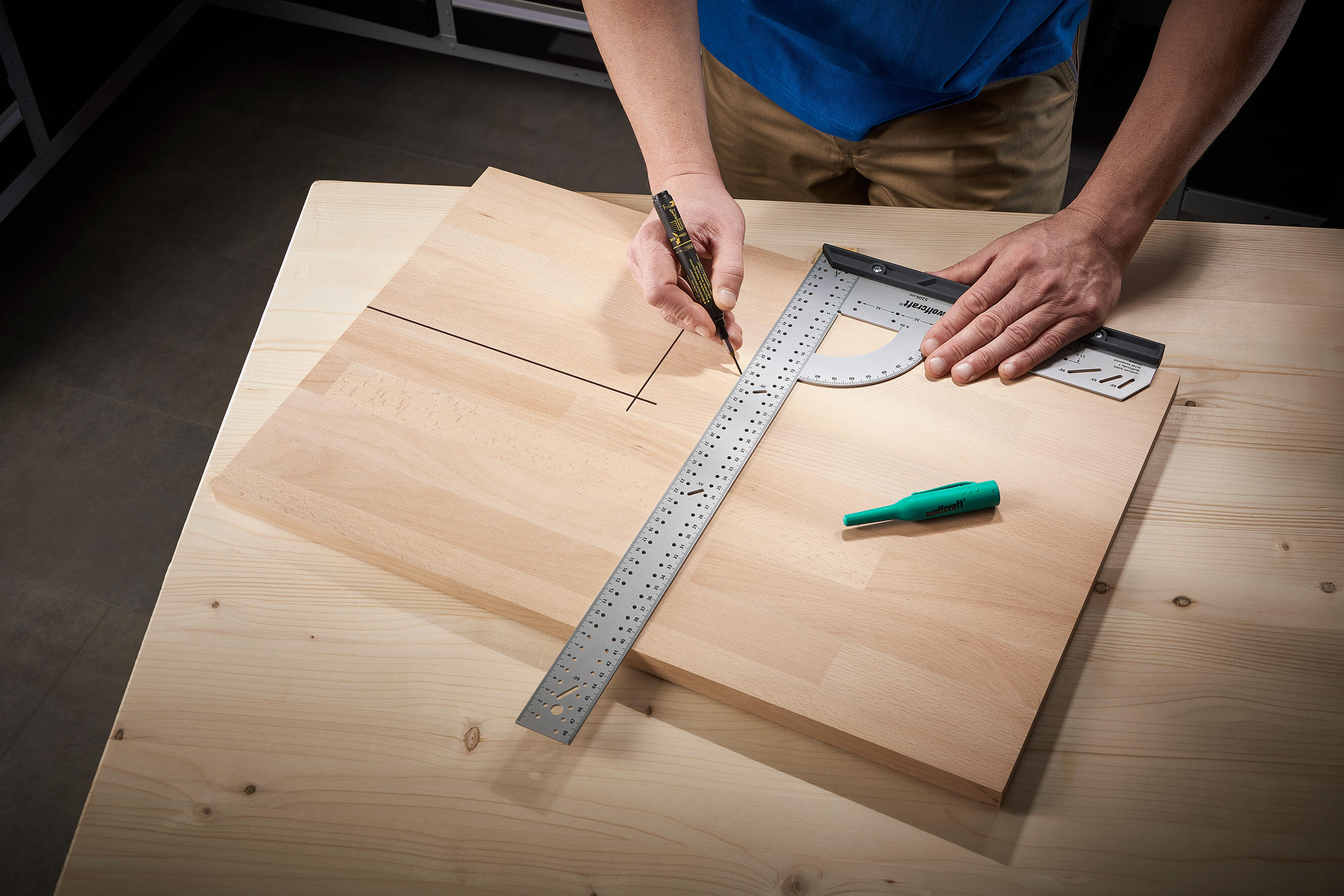 Equerre multifonction en acier WOLFCRAFT, 50 cm - 8