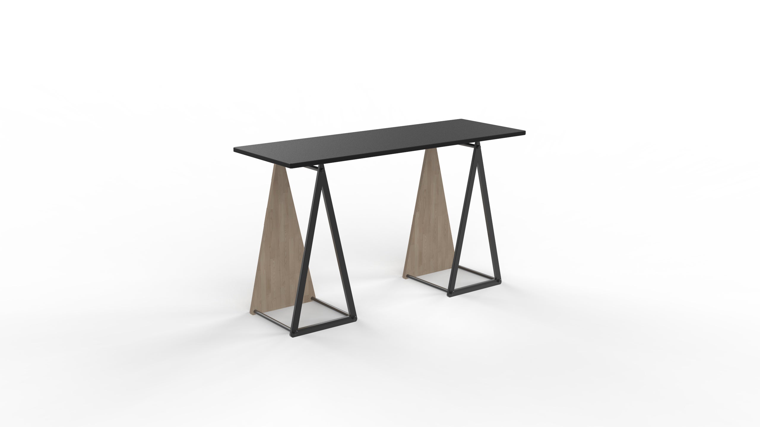 Tréteau bois Unikk design, H.73 x l.36.5 cm - 4