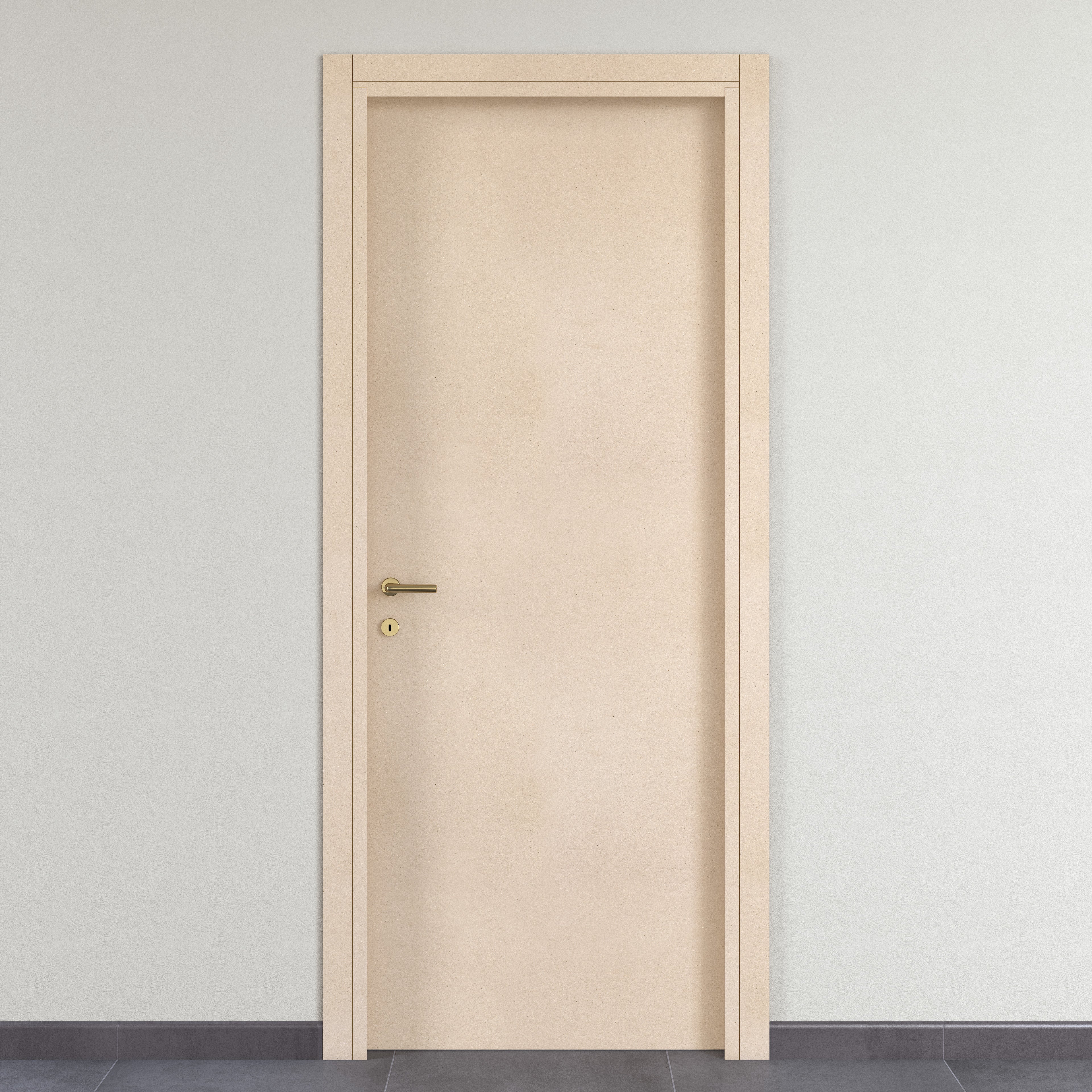 Porta In Abete Grezzo Reversibile - 210 X 70 Cm Con Telaio, Anta Cieca E Ferramenta - Foto 9