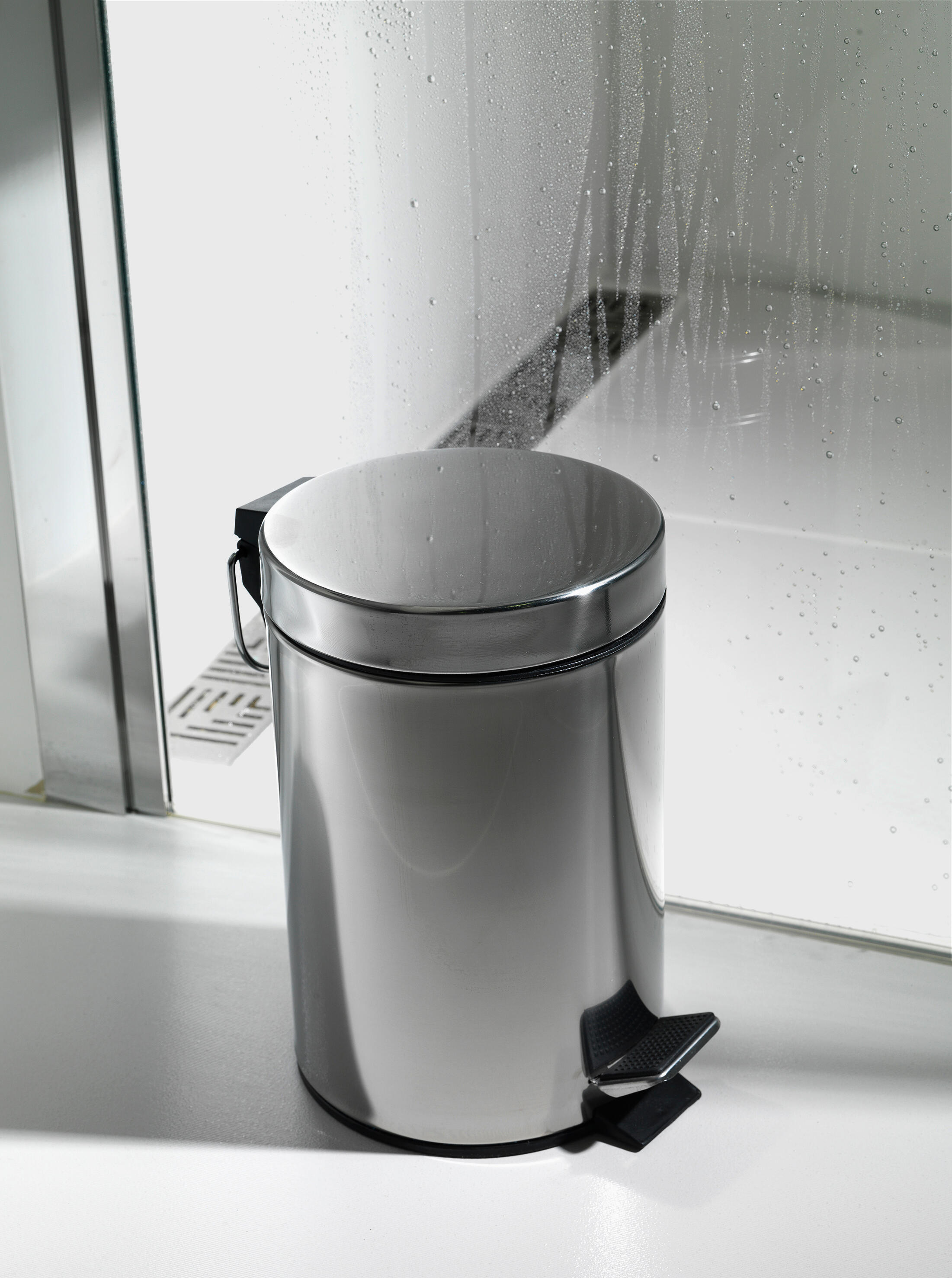 Poubelle de salle de bains 3L gris Urban SENSEA - 4