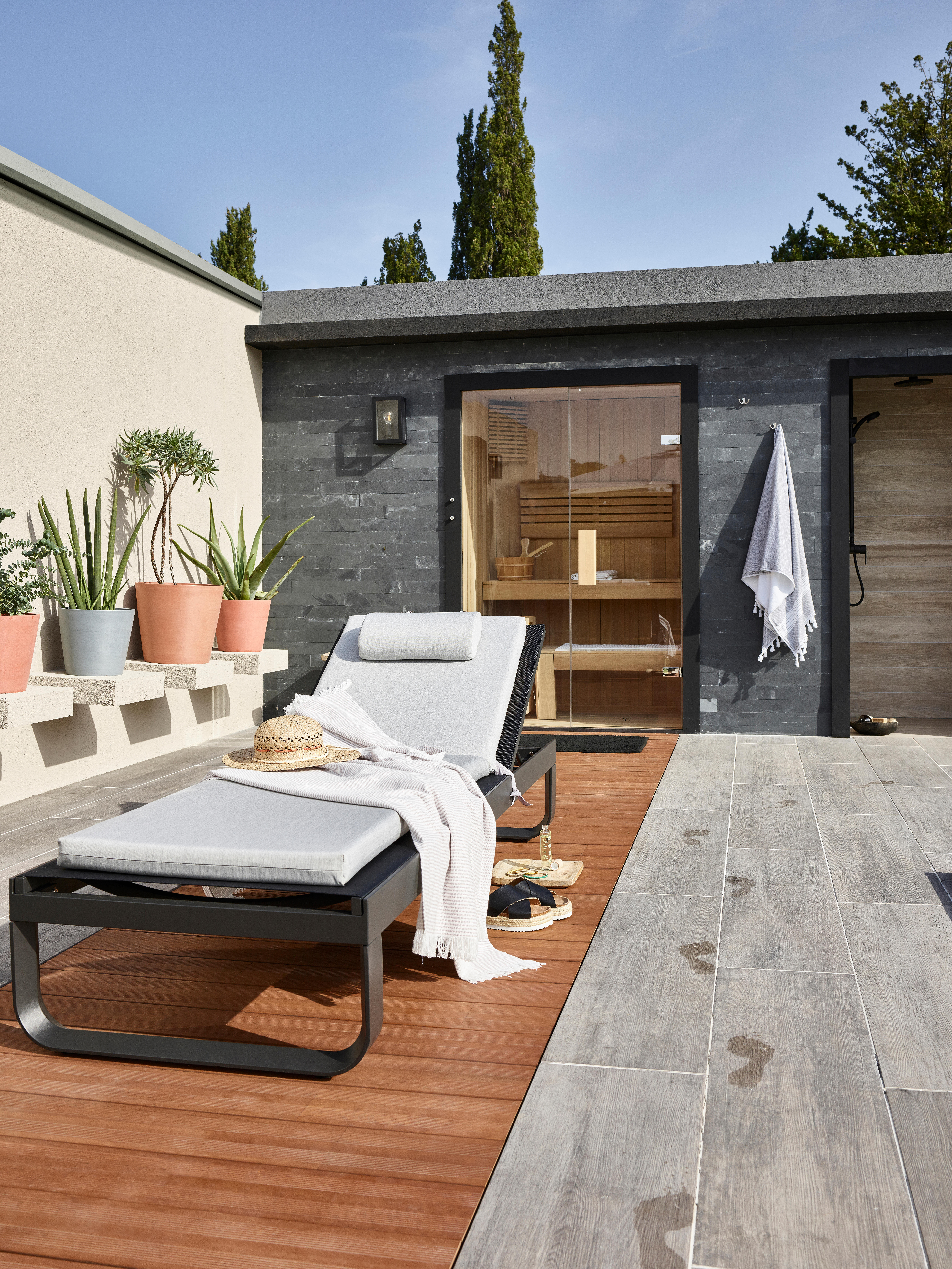 Vaso Amsterdam ECOPOT'S in polipropilene grigio H 26.5 x ø 30 cm - 6