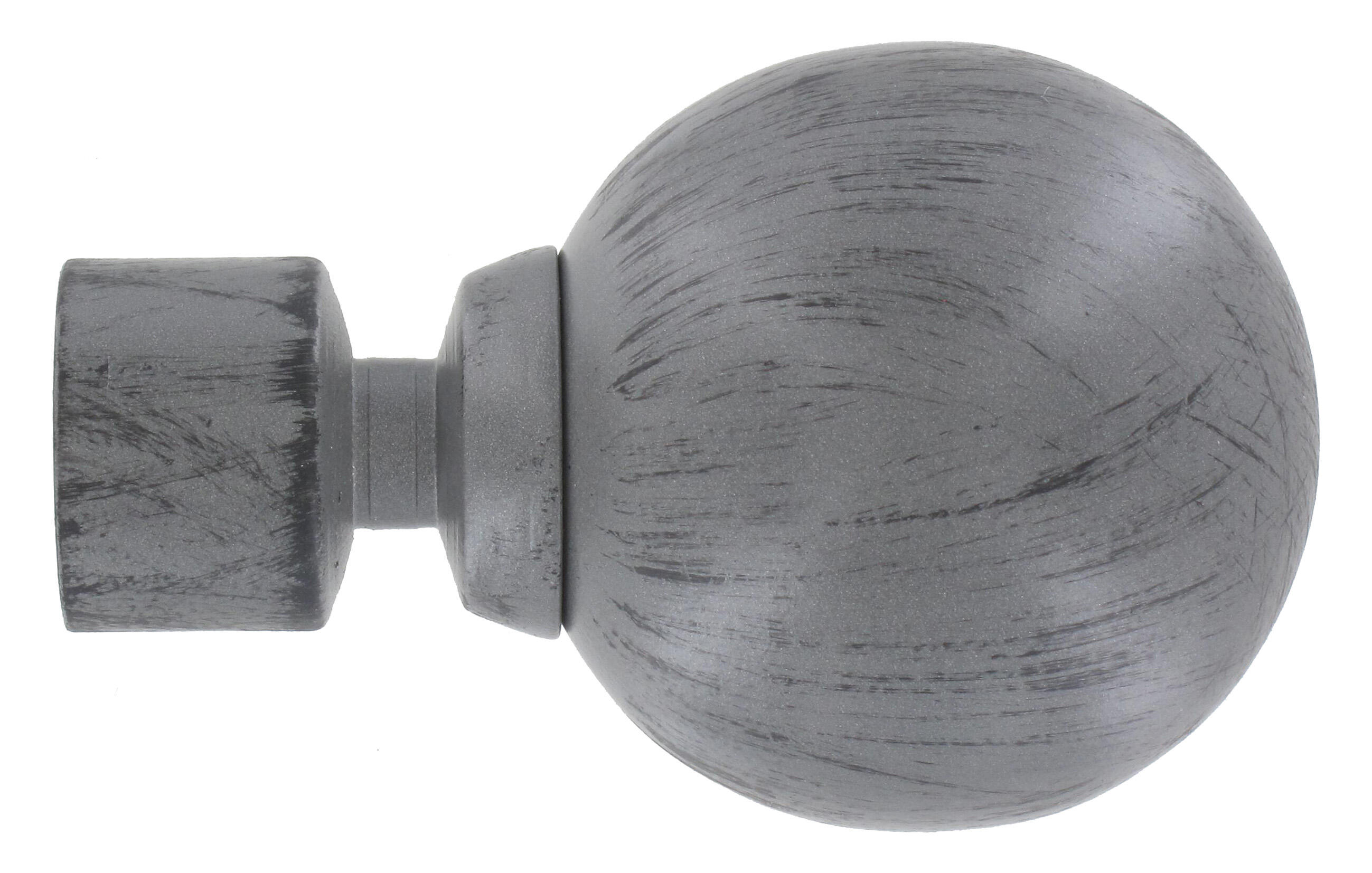 GIRASOLE HOME® Terminal Cu0153ur Pour Barre De Rideau De Diamètre De 18-20 Mm 2 Pièces En Fer (Nickel Noir