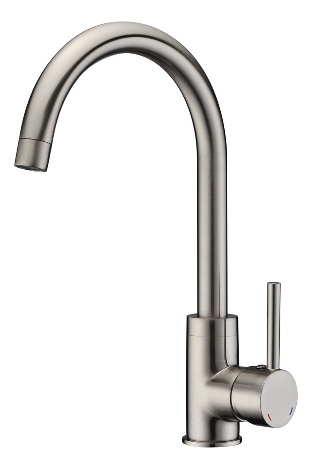 Robinet mitigeur de cuisine MODERNE en laiton, couleur CHROME – CUISINE AU TOP
