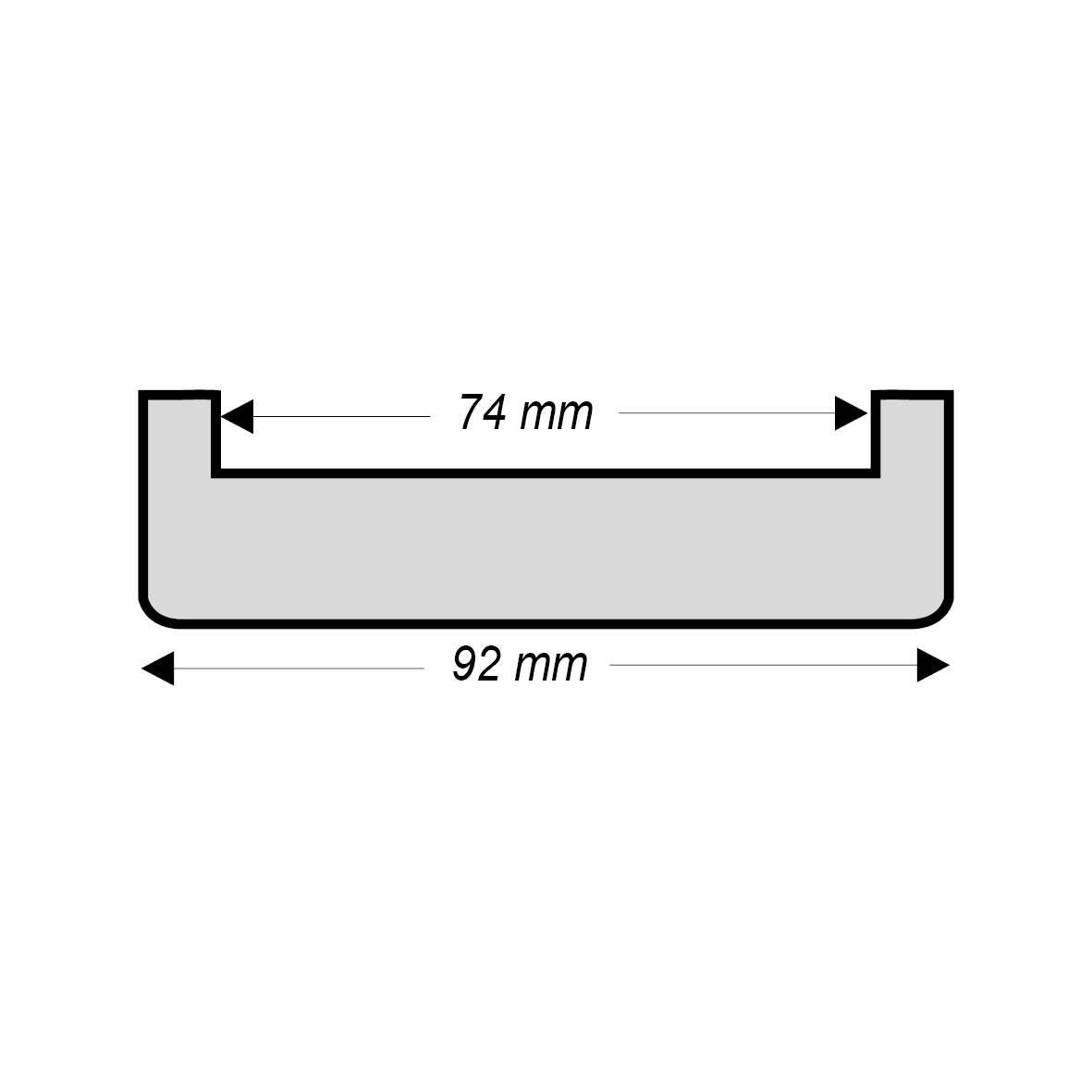 Nez de cloison médium (MDF) 11 x 73 mm, L. 2.5 m - 3
