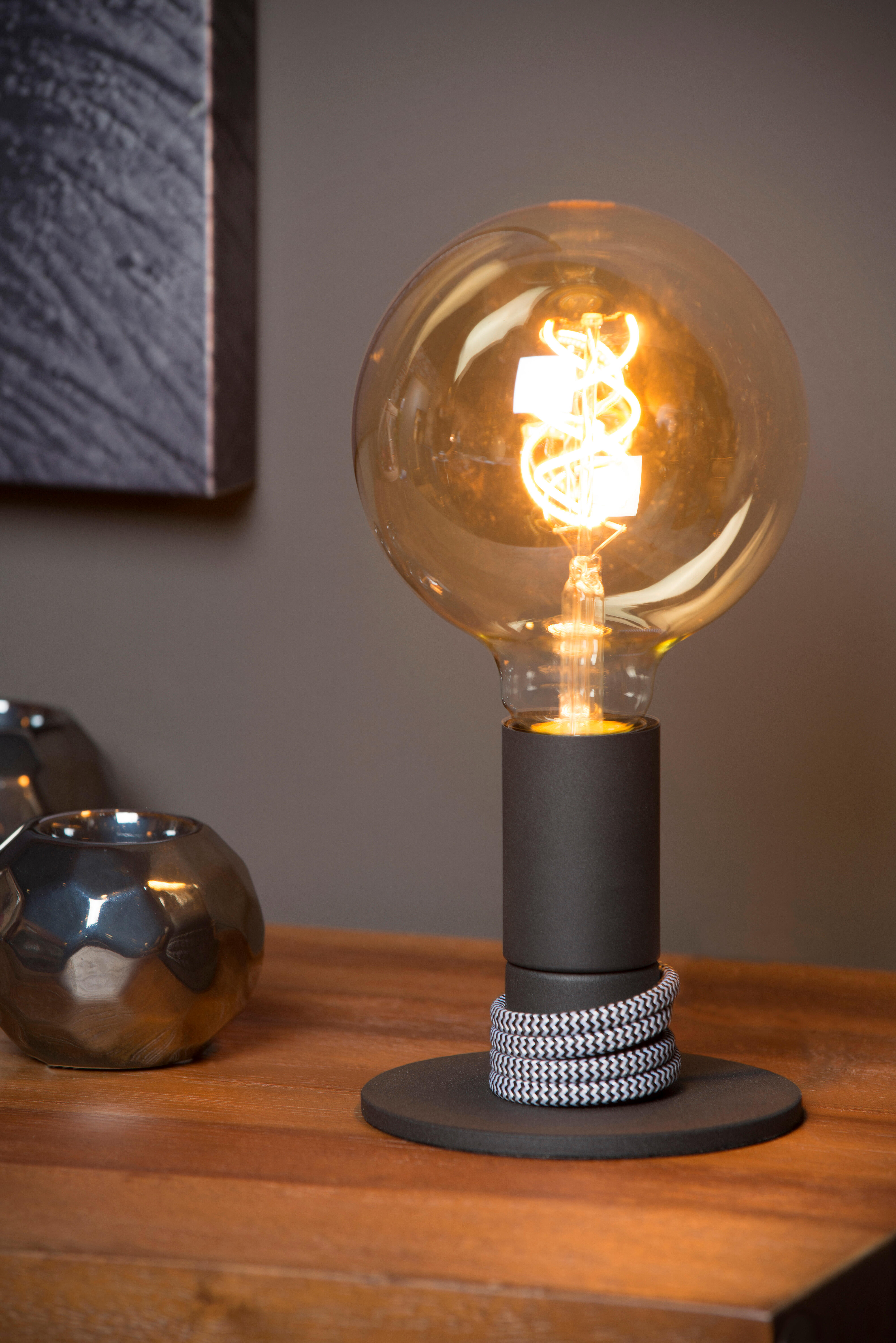 Lampe Marit, acier, H.12 cm, E27 - 2