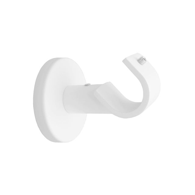 Support pour tringle à rideau Design 20mm blanc lisse INSPIRE