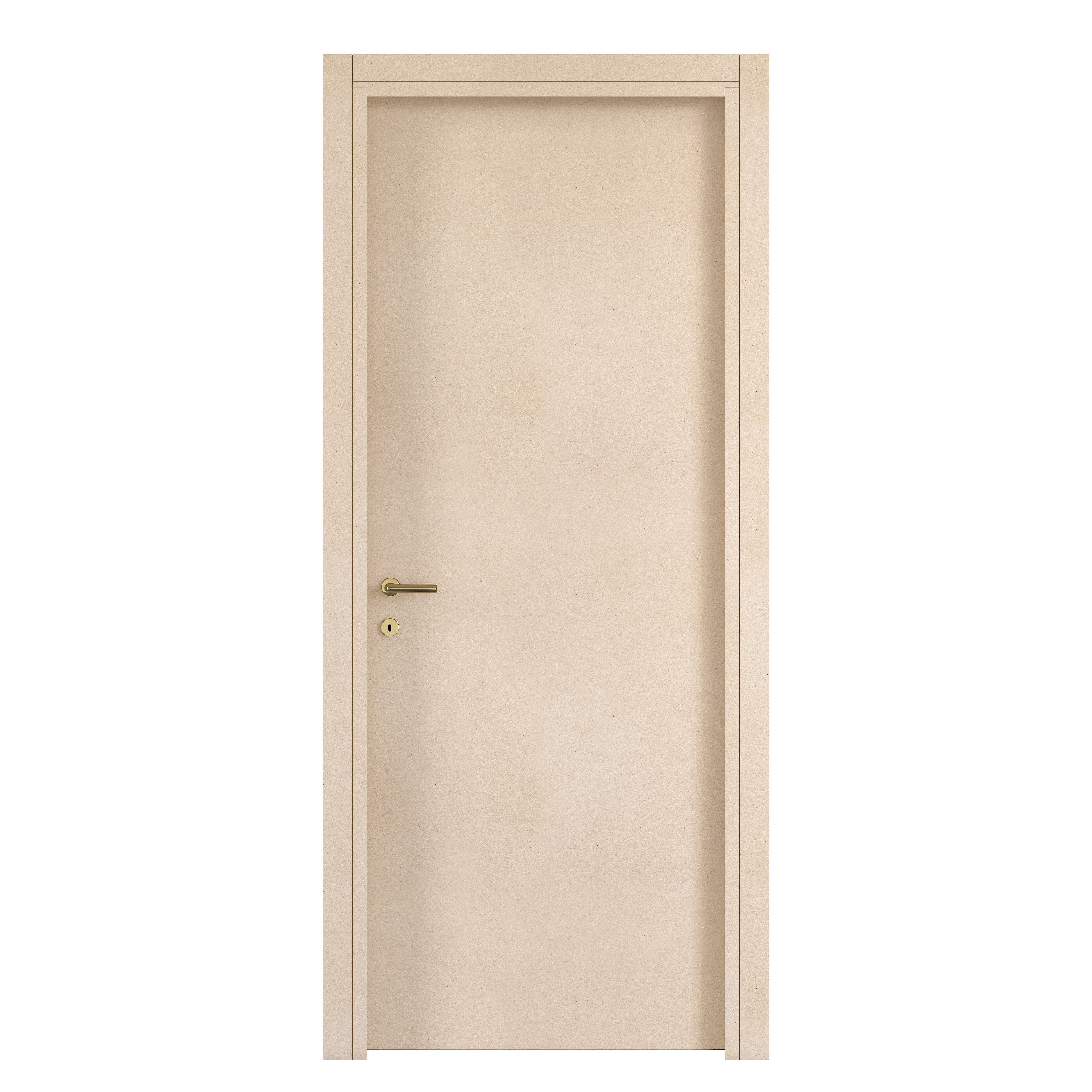 Porta interna a battente Saint Germain in MDF colore beige, L 60 x H 210 cm, apertura reversibile - 3