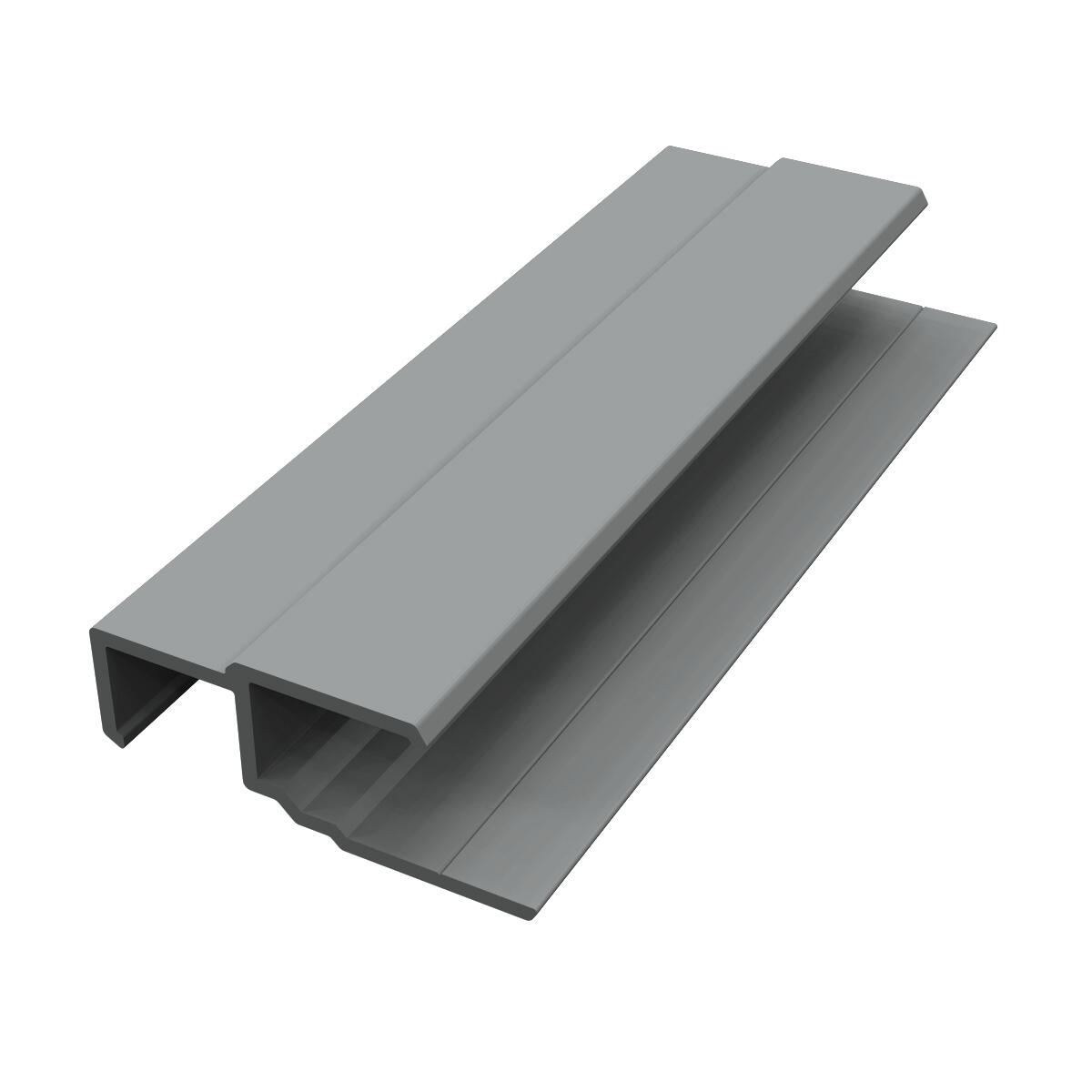 Profil multifonction pvc FREEFOAM Faza / solid gris 3 m - 3