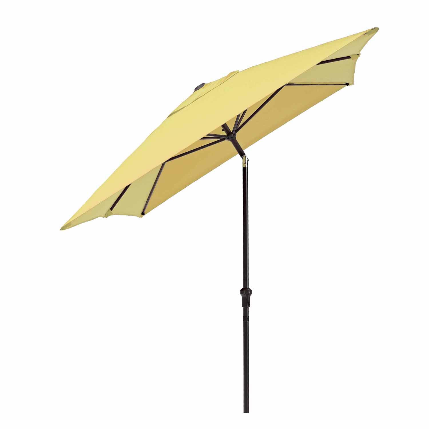 Parasol droit rectangulaire jaune Avea NATERIAL L.300 x l.194 cm - 3