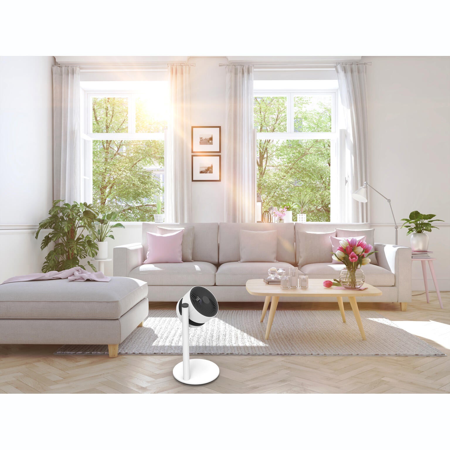 Ventilateur sur pied, BONECO, Bo45993 design f120 blanc 20 W, D27.8 cm - 2
