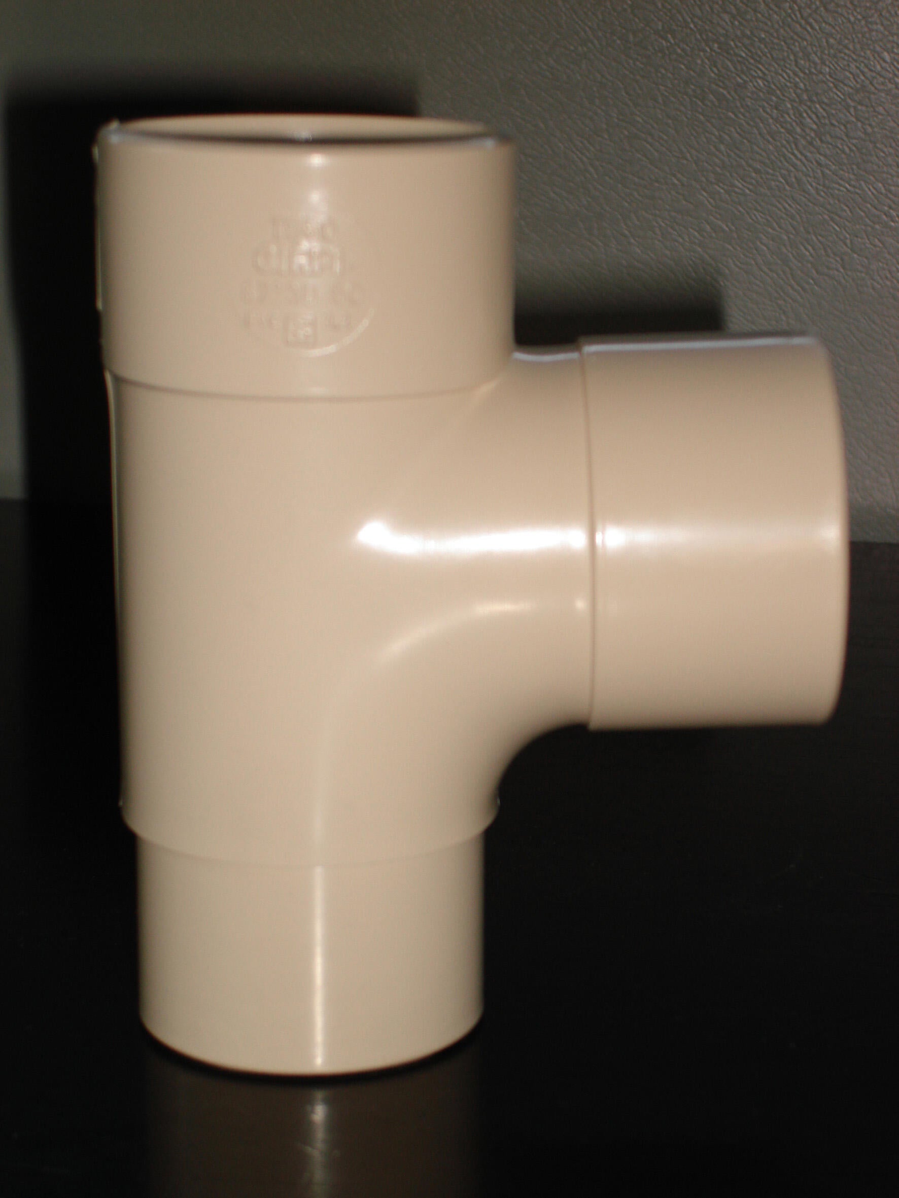 Culotte 87.3° pvc sable GIRPI, Dév.16 cm Diam.50 mm - 3