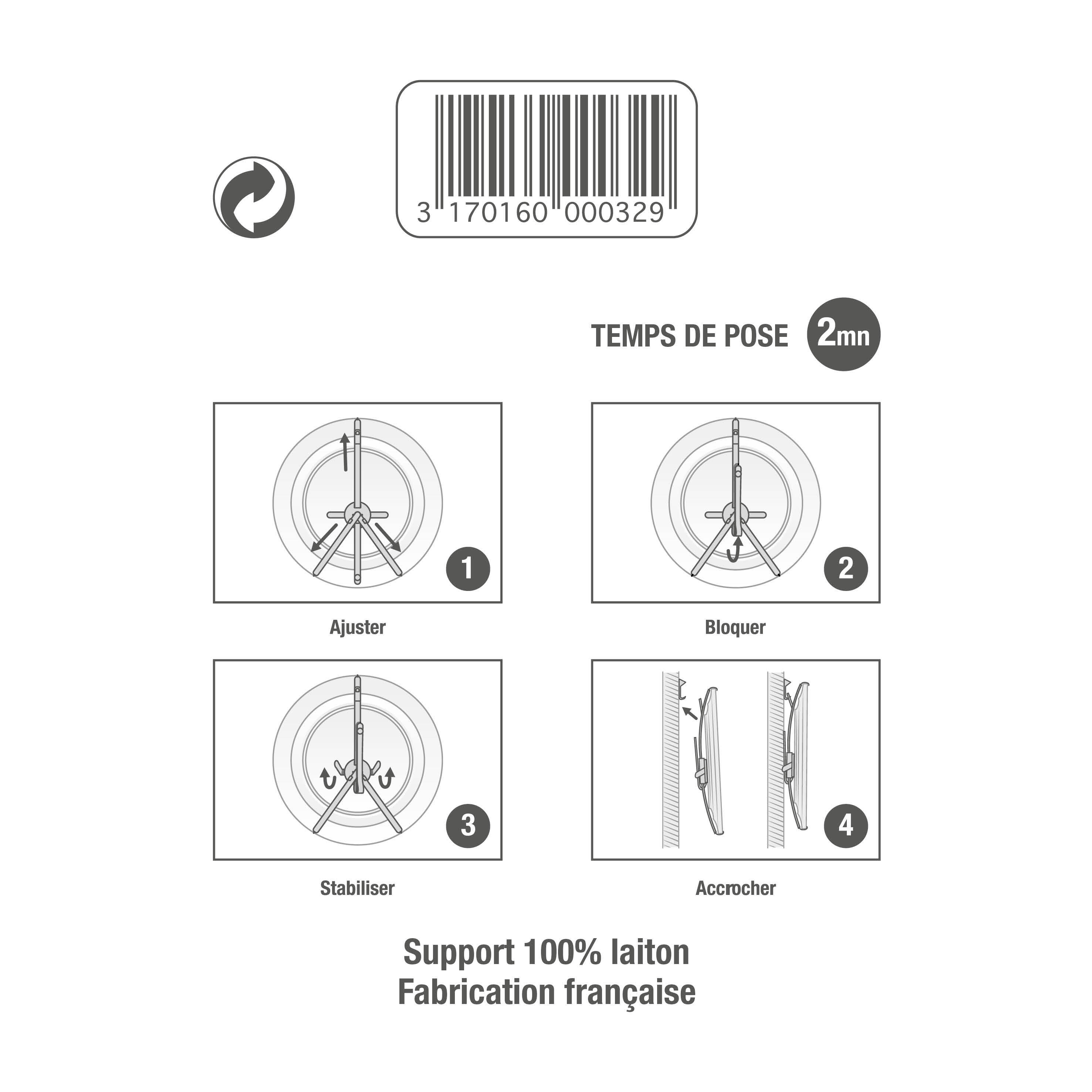 Porte-assiette mural LE CROCHET FRANCAIS - 3