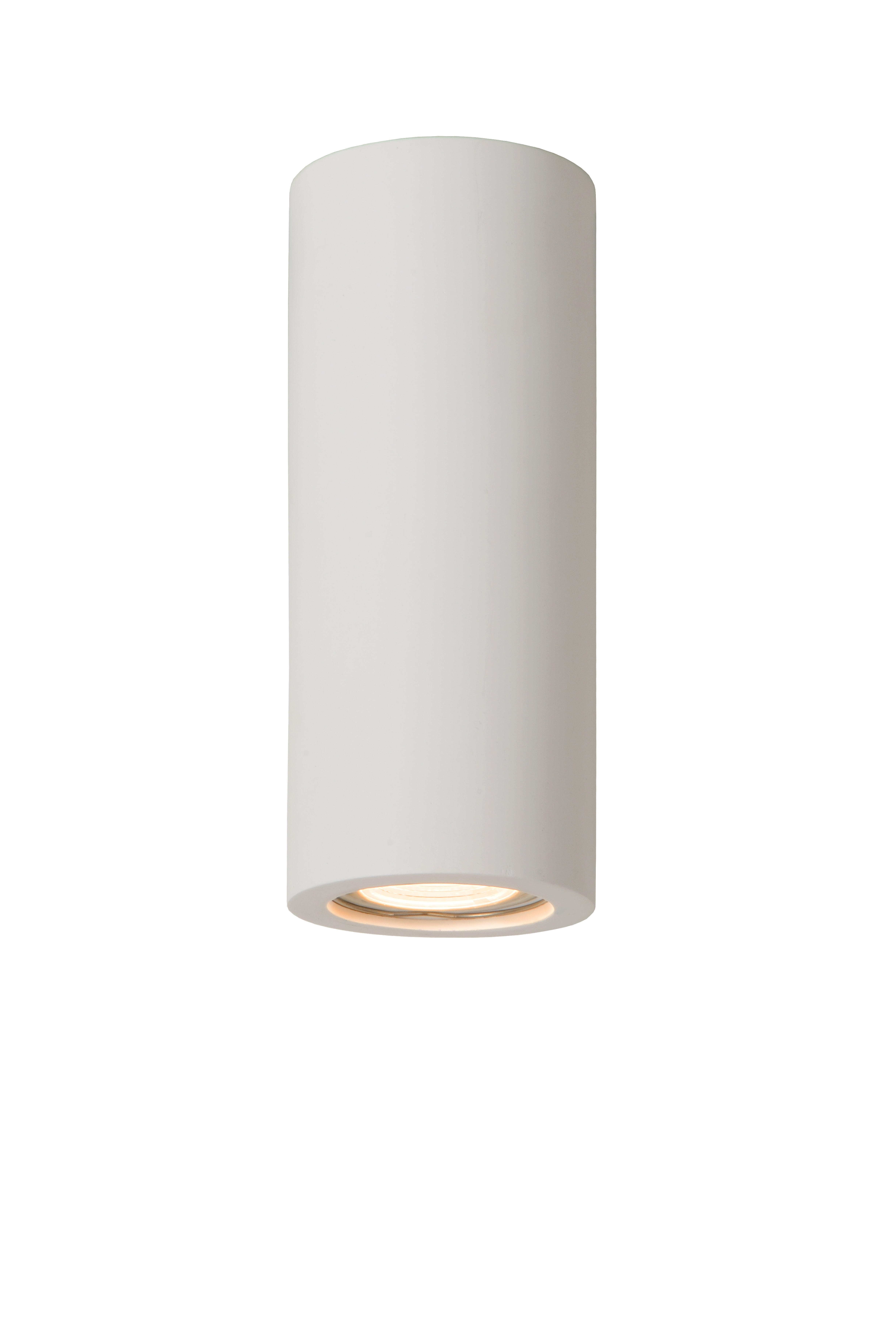 Plafonnier 1xGU10, design plâtre blanc LUCIDE Gipsy D.7 cm x H.17cm - 4