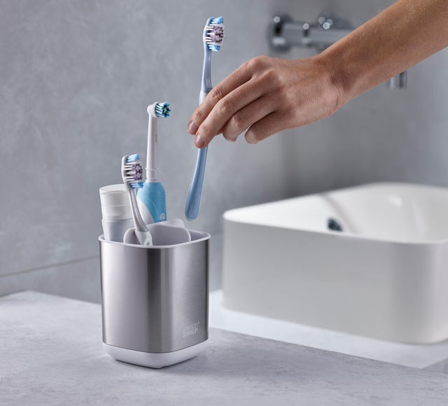 Porte-brosse à Dents Métallique Rond - 2 Tailles - Pour Salle De Bain, Voyage, Hôtel