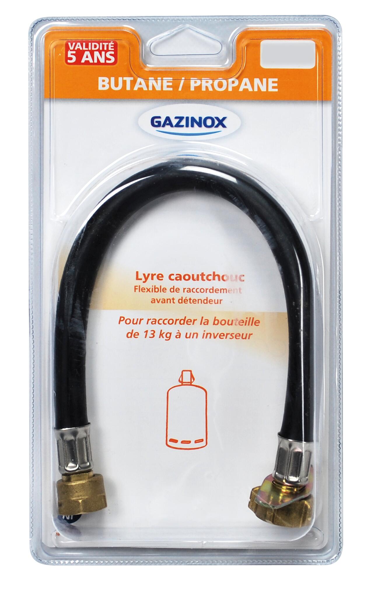 Lyre de raccordement caoutchouc pour gaz butane / propane, Femelle, GAZINOX - 5