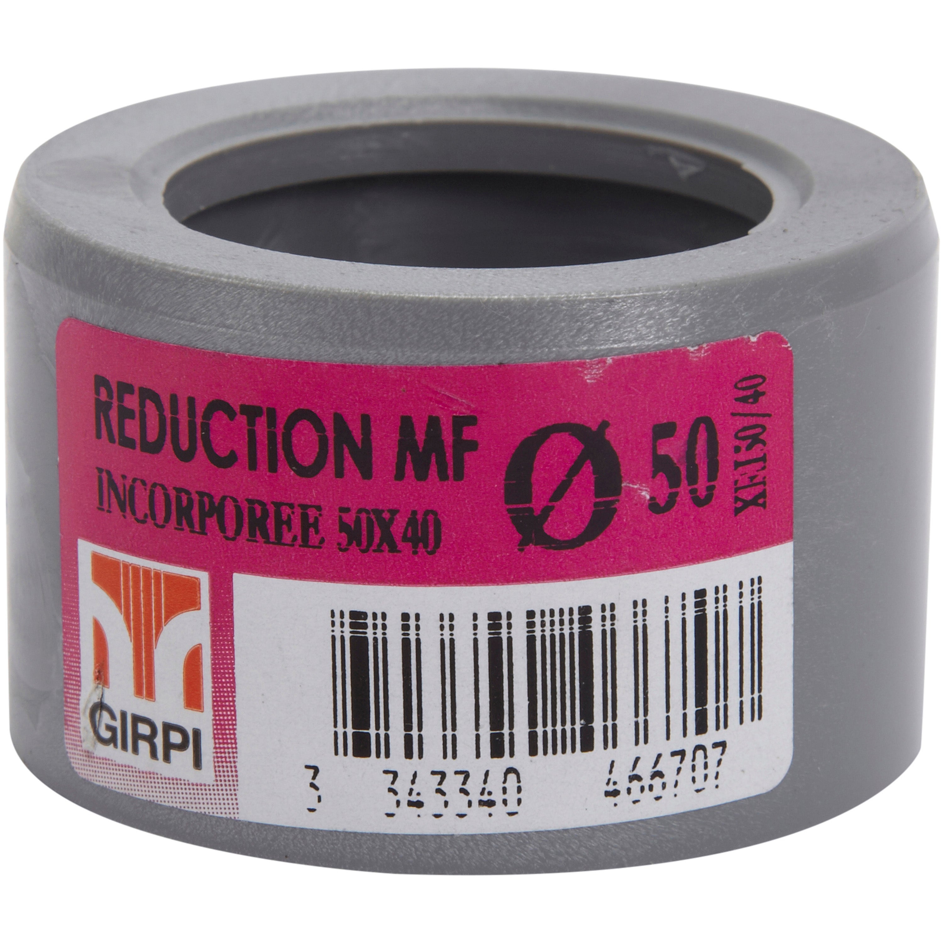 Réduction incorporée en pvc à coller, femelle / mâle, D50/40 - 3