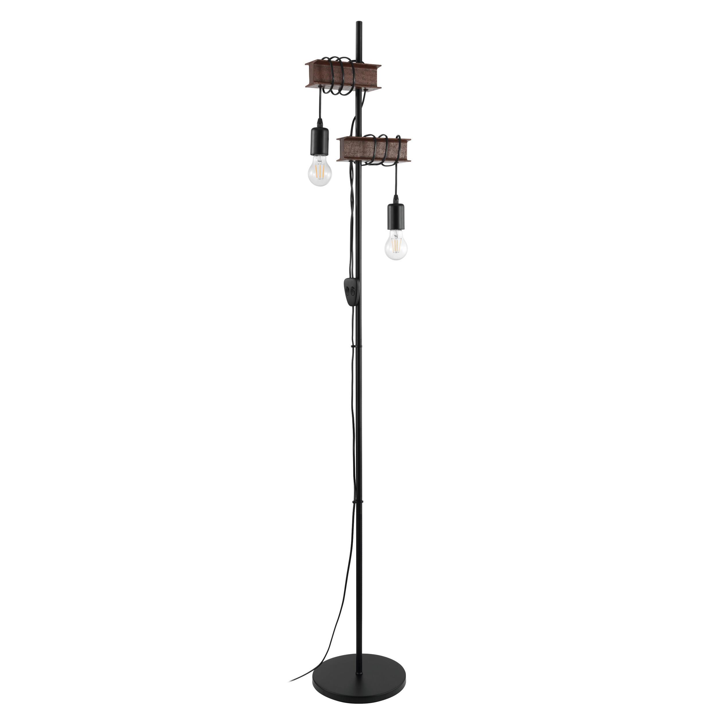 Lampadaire Medbourne, acier, noir,  H.170 cm, E27 - 6