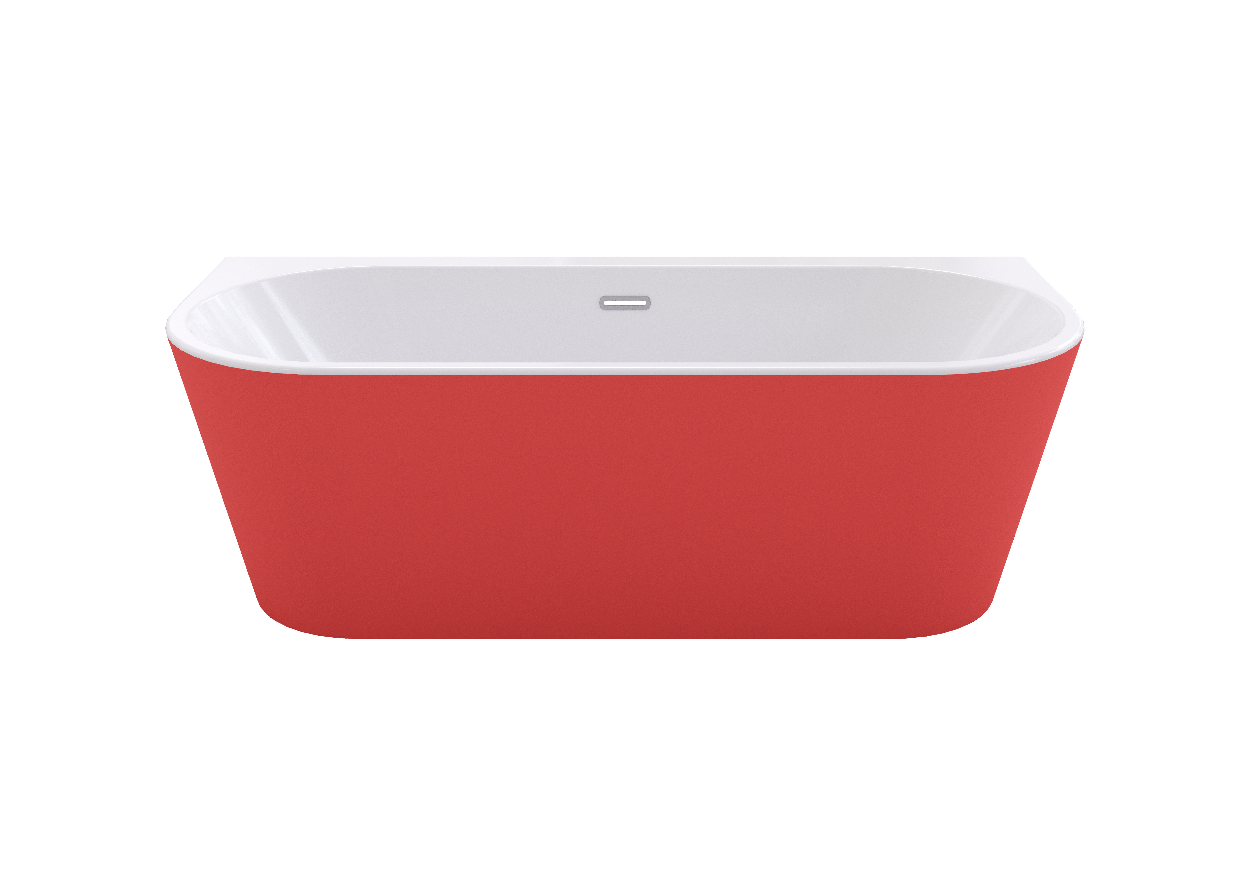 Baignoire îlot l.75 x L.170cm rouge Ilova BALNEO - 5