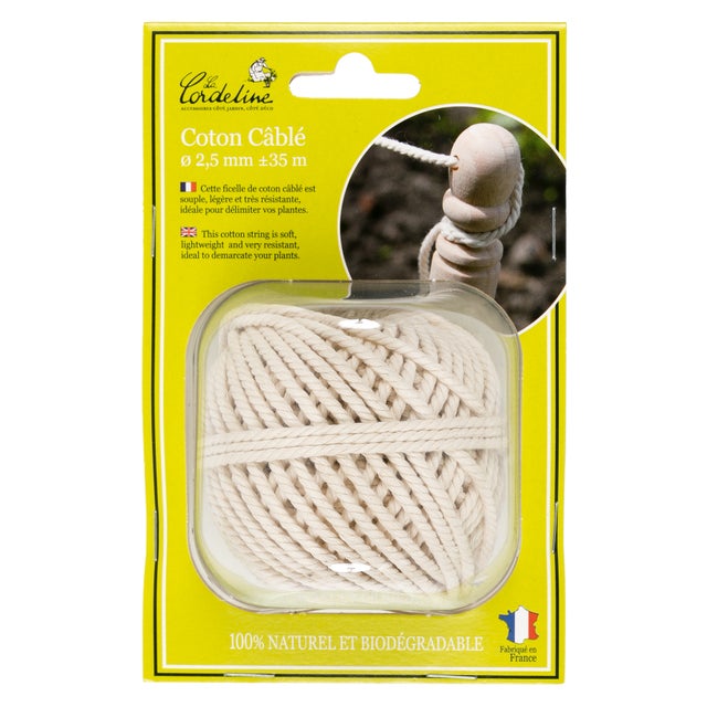 Ficelle coton beige, longueur 17 m LA CORDELINE