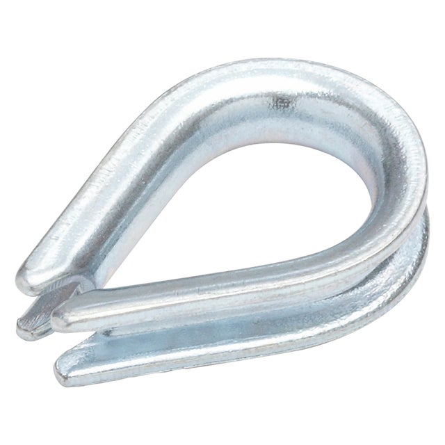 Lot de 2 cosses coeur acier zingué, STANDERS x L.19 x l.19 mm