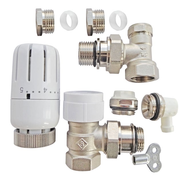 Kit thermostatique T301 équerre universel complet D14 SOMATHERM