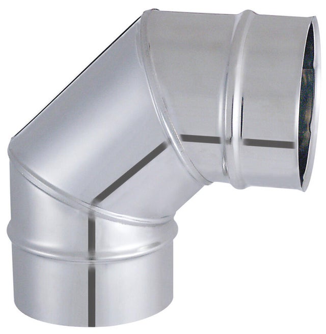 Conduit De Cheminée Isolé Galvinox - Coude 15° Diamètre 250 Mm, Neuf