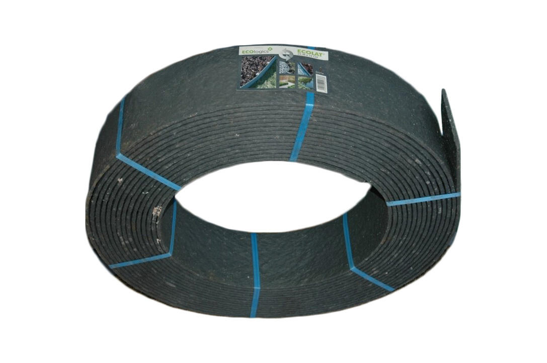 Bordure à dérouler Ecolat pvc gris, H.14 x L.1000 cm - 2