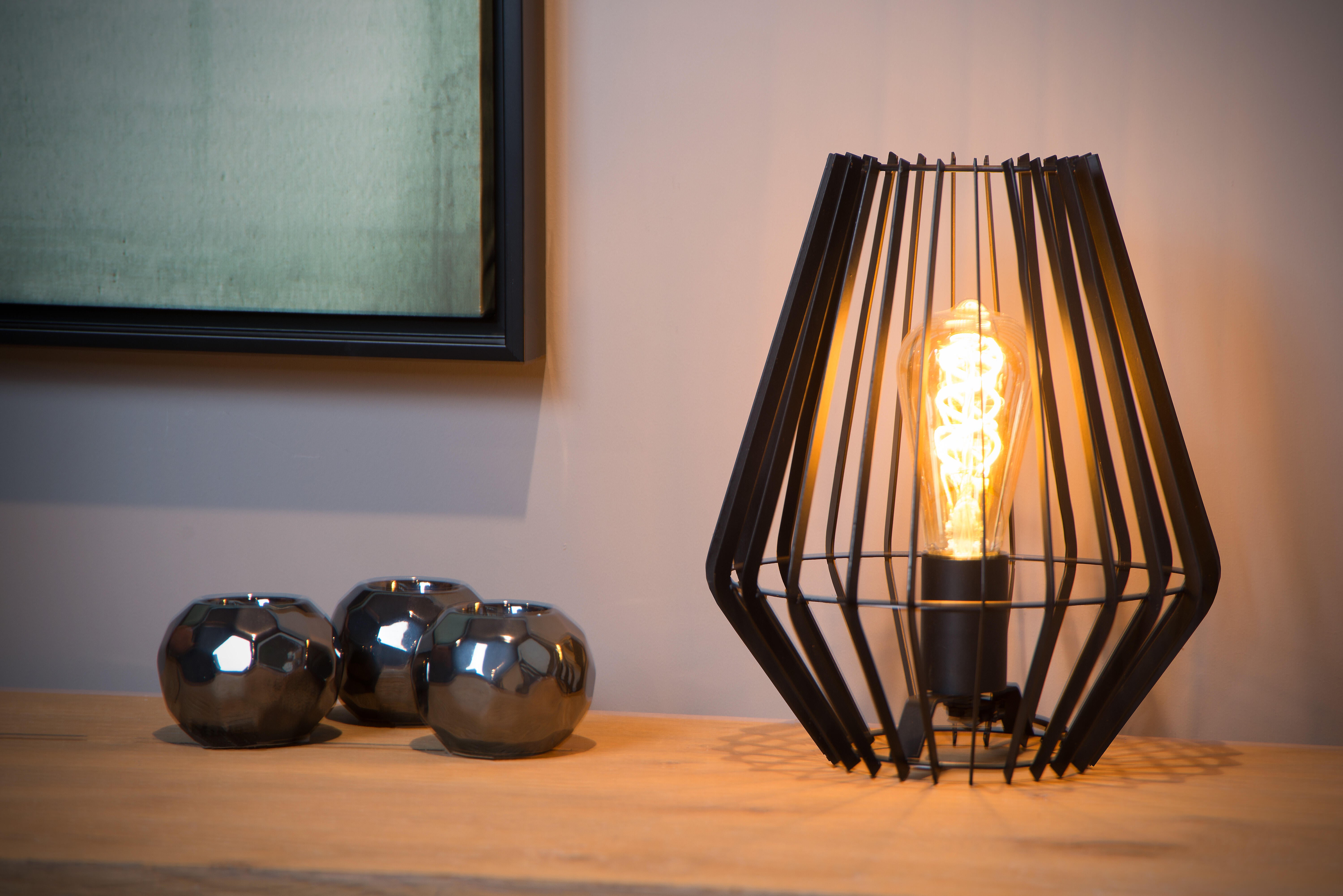 Lampe Reda, acier, H.26 cm, E27 - 3