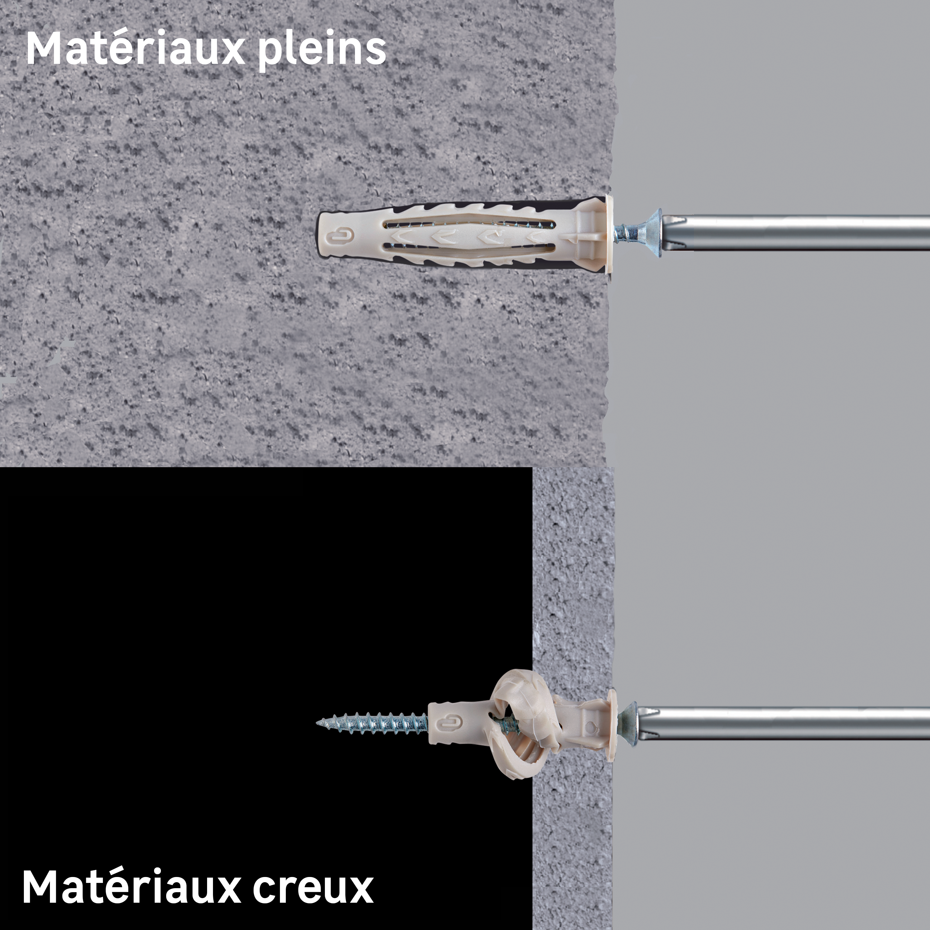 20 chevilles multi-matériaux STANDERS, Ø6 x L.40 mm - 4