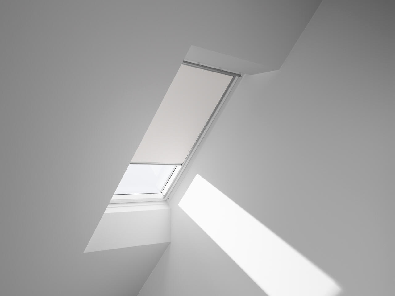 Store fenêtre de toit VELUX occultant blanc DKL S06 1025S, cadre gris - 3