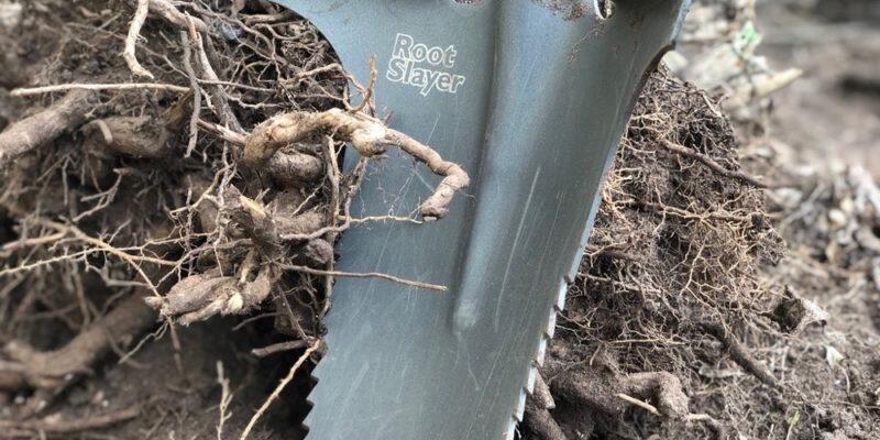 Bêche acier carbone manche composite multifonction Root Slayer - 4