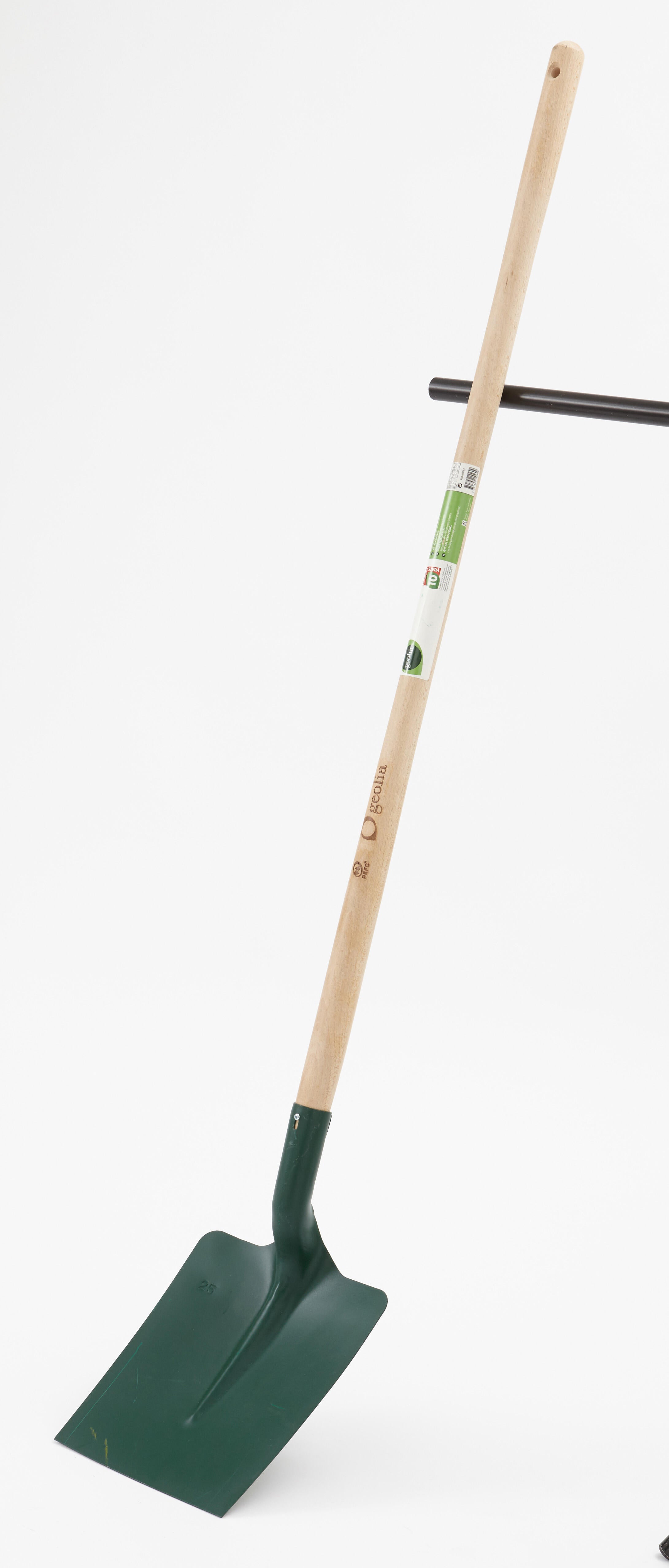 Badile in acciaio GEOLIA quadro c/manico legno 120 cm - 2