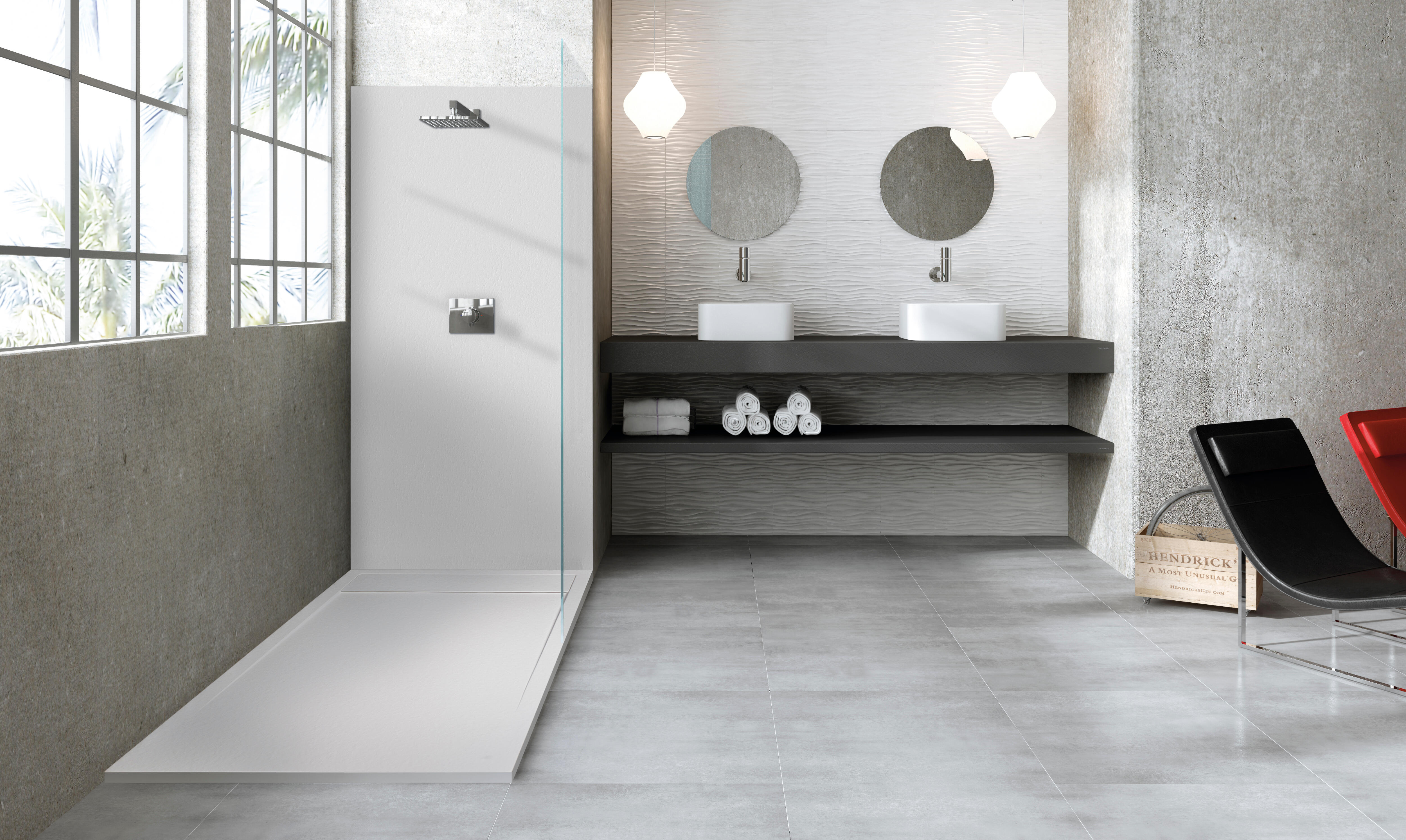 Receveur de douche résine blanc L.160 x l.90 Neo - 9