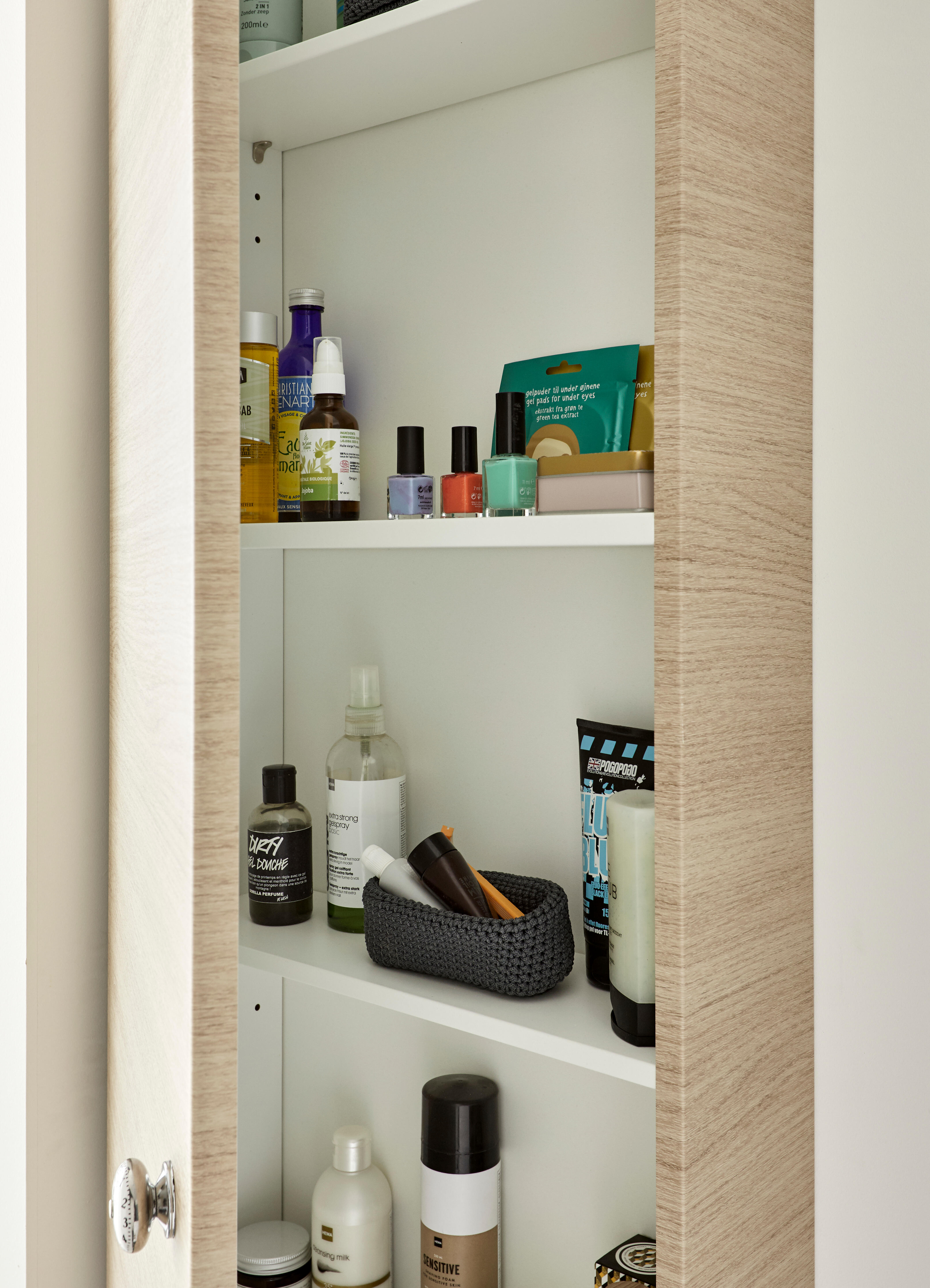 Porte, l.45 x H.173 x P.45cm, Chêne Naturel, Remix - 10