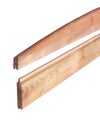 Doga piena ad incasso per pannelli CERLAND marrone chiaro in legno H 12 x L 200 cm x Sp 22 mm