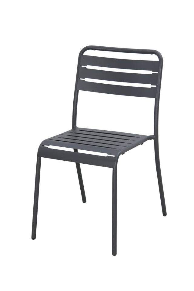 Chaise de jardin CAFE empilable en métal coloris noir