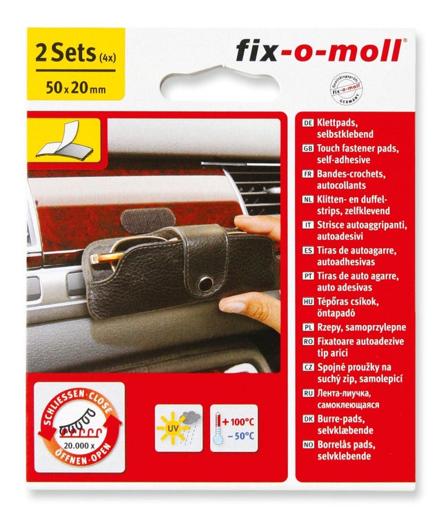 8 Bandes Scratch Adhésives noires L.5 x l.20 mm