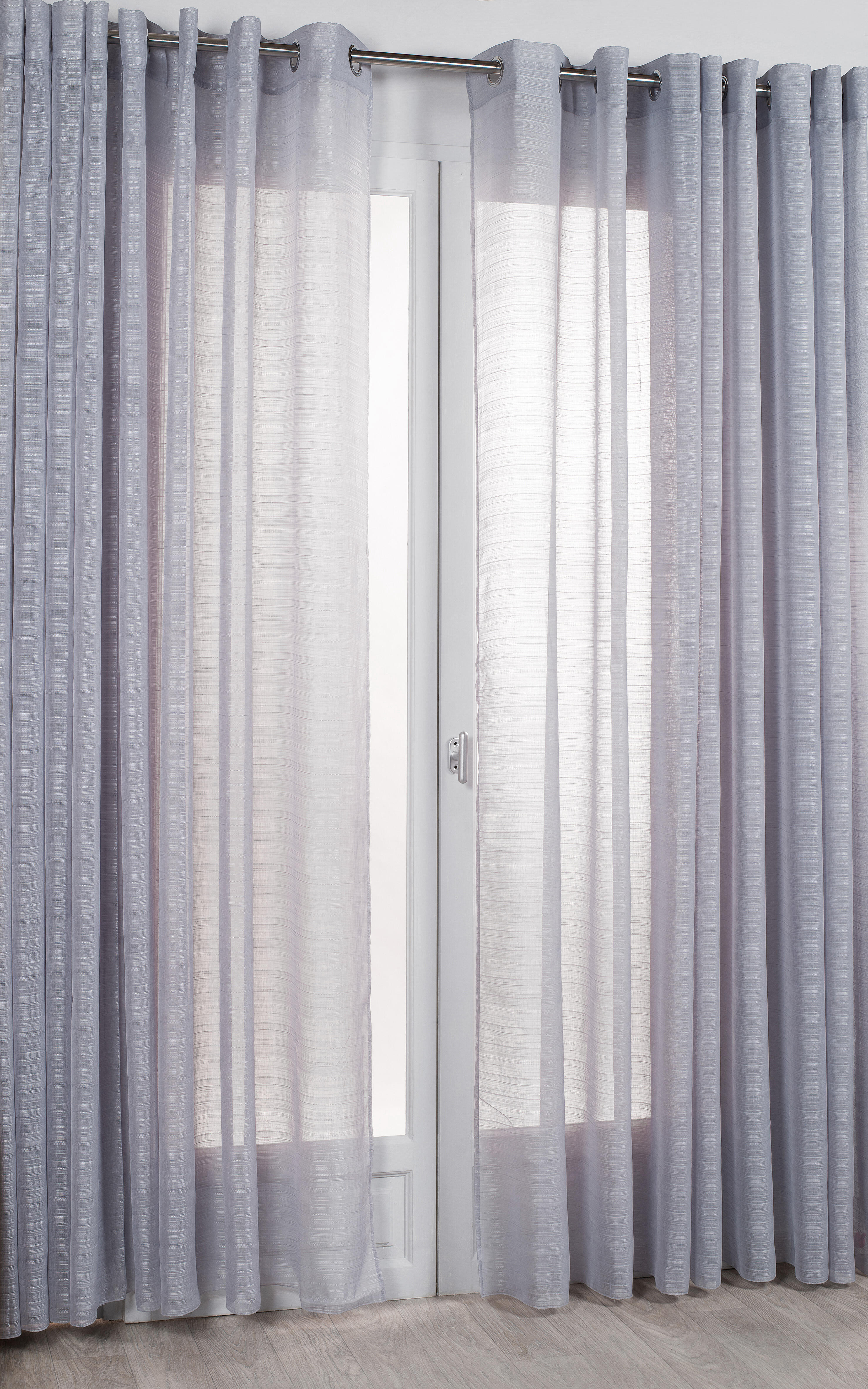 Voilage tamisant, Lola, gris H.240 x l.300 cm - 5