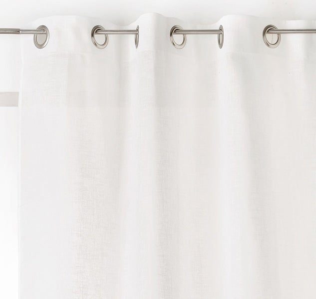 Voilage tamisant, Aspect lin, beige H.260 x l.145 cm - 2