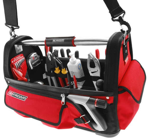 Sac à outils polyester rouge l.25 cm FACOM - 2