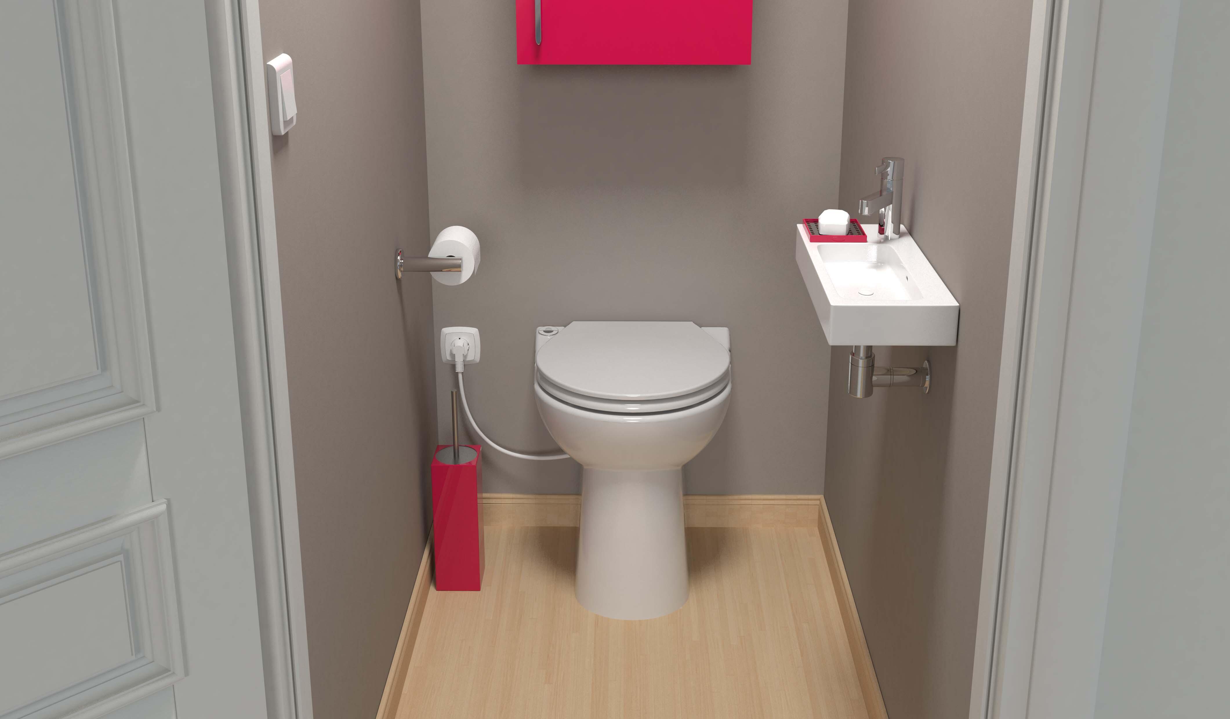 WC broyeur mécanisme silencieux Sanicompact 43 eco + SFA - 3