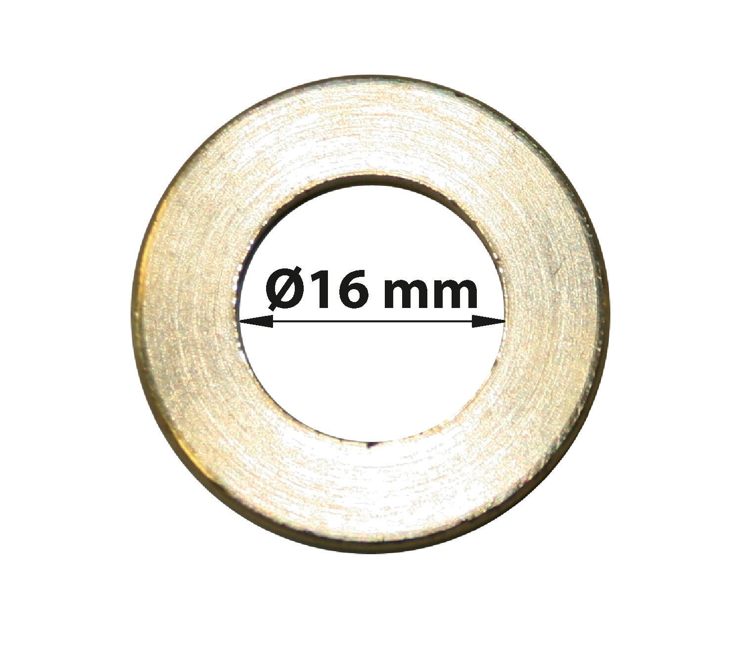 Lot de 4 rondelles laiton brut, Diam.16 mm AFBAT - 2