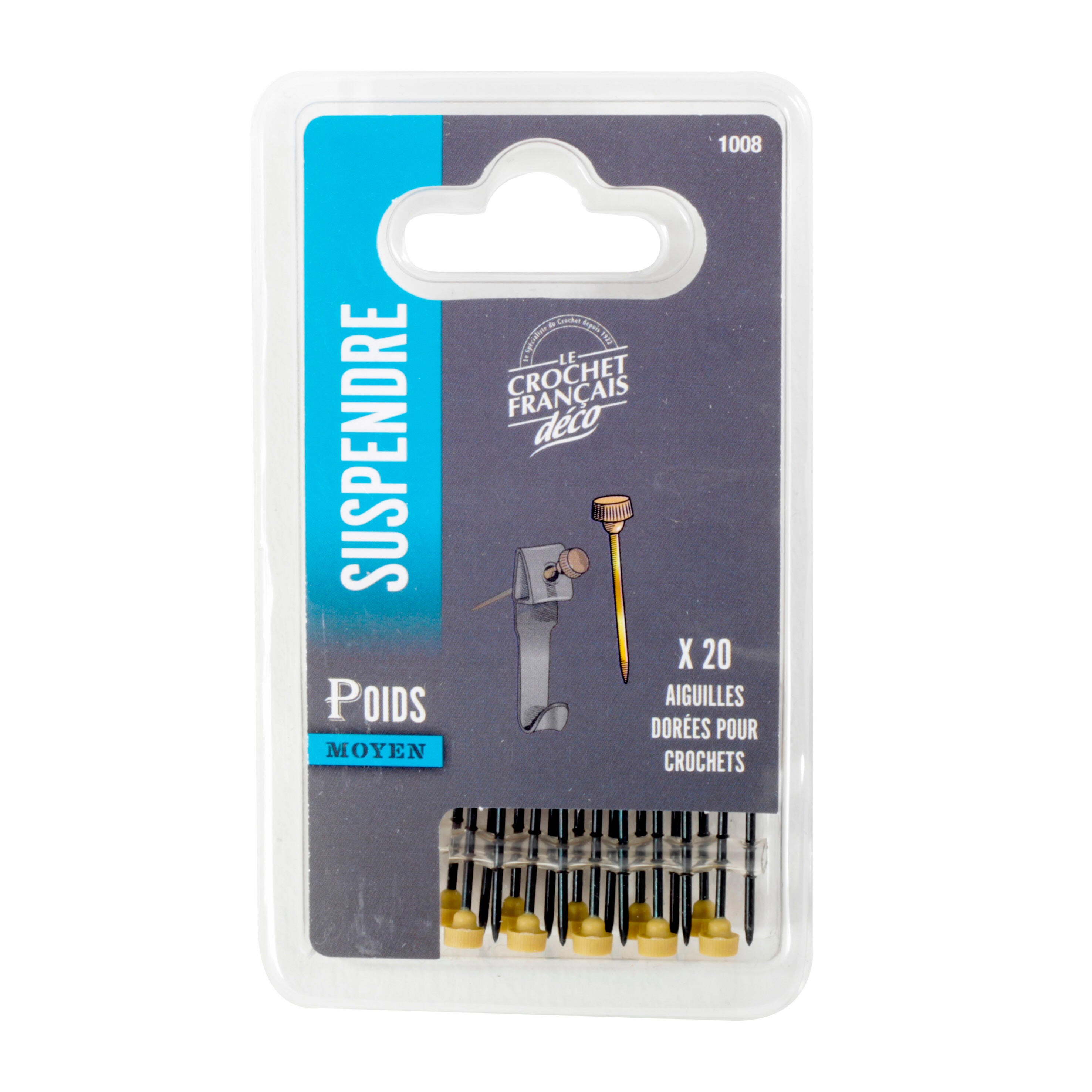 Lot de 20 aiguilles de rechange LE CROCHET FRANCAIS H.25 - 2