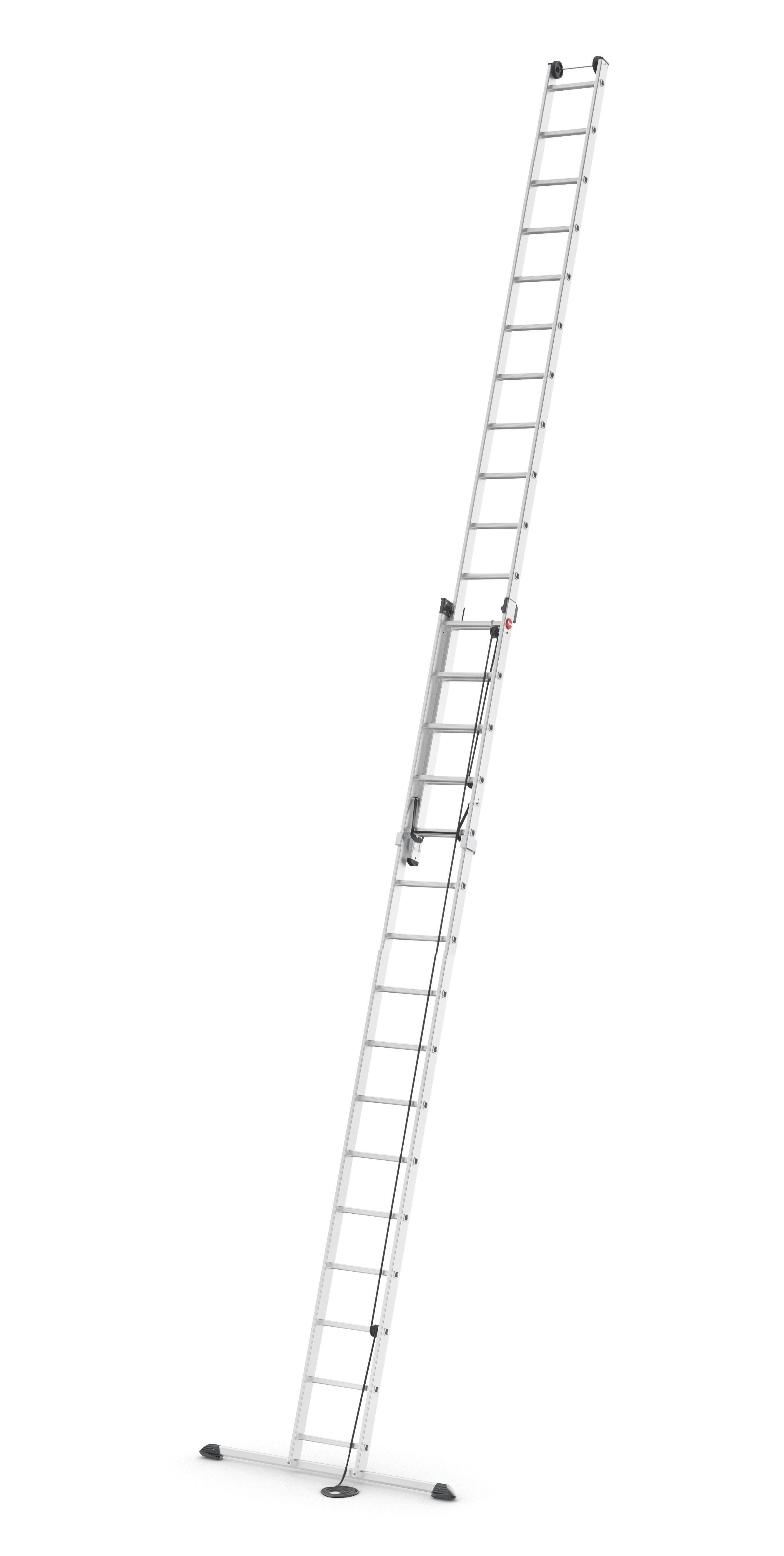 Echelle coulissante aluminium HAILO 32 échelons H.7.92 m - 7